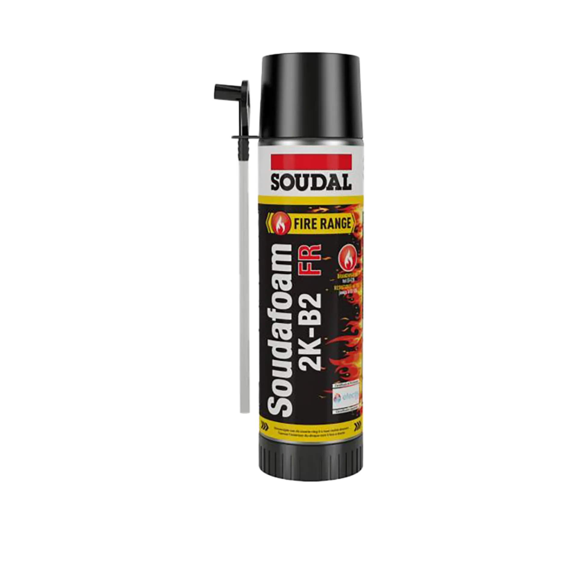 Mousse PU 2 composants résistant au feu - 400ml Soudafoam fr 2k-b2 Mousse PU 2 composants résistant au feu - 400ml Soudafoam fr 2k-b2