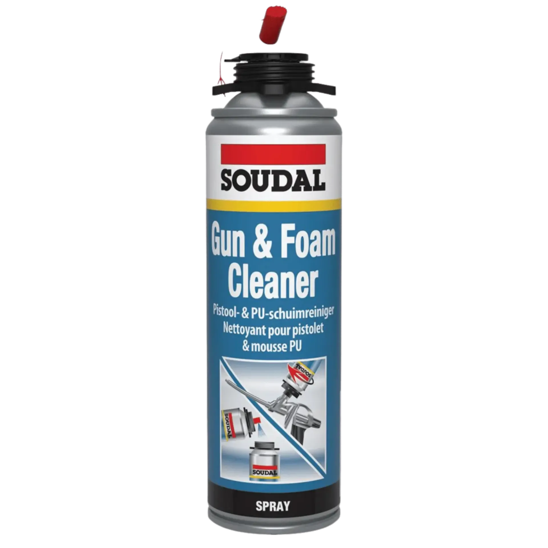 Nettoyant pour Pistolet et Mousse (500 ml) (Filetage)