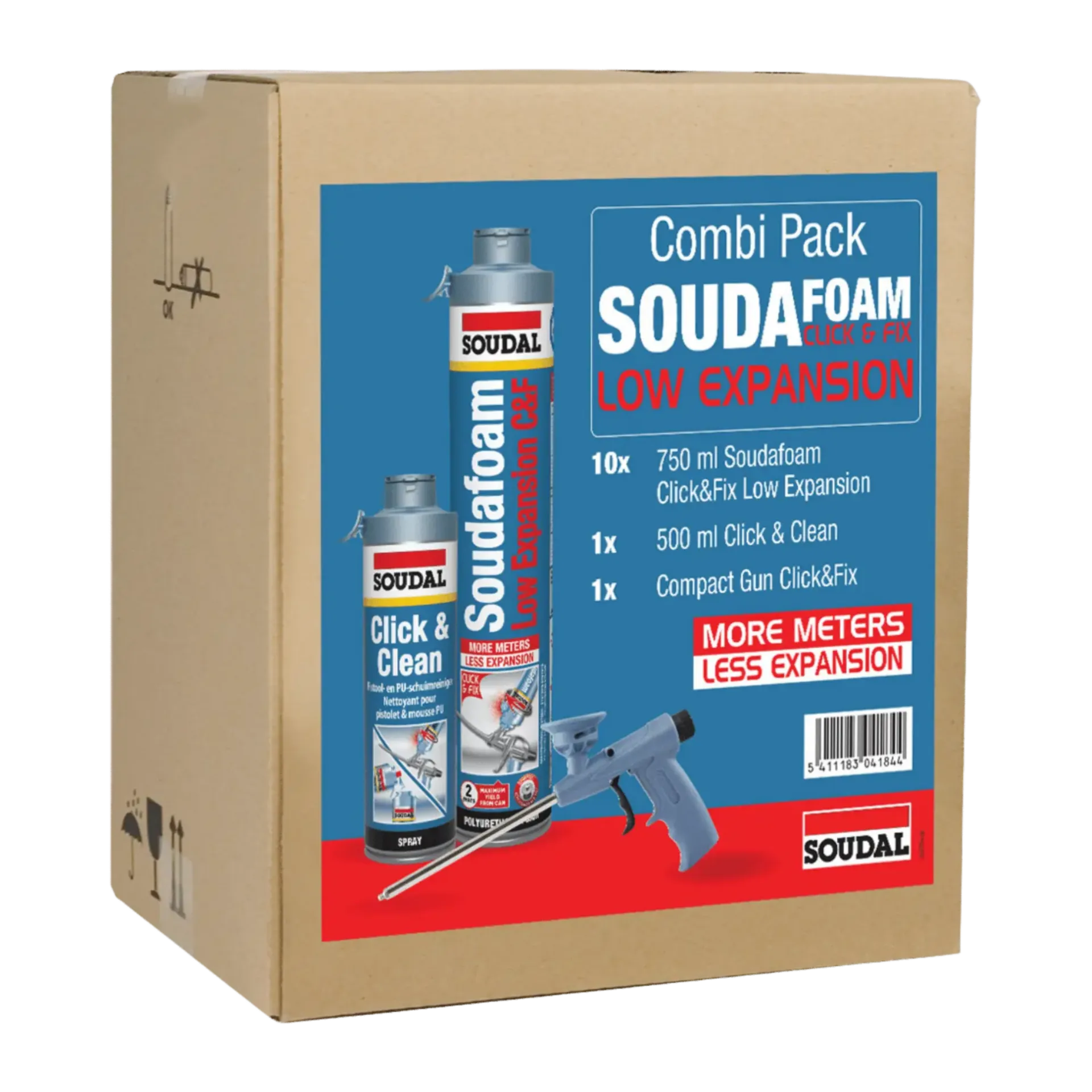 PU Pistoolschuim Met Lage Expansie - Combi-Pack Click & Fix Low Exp.