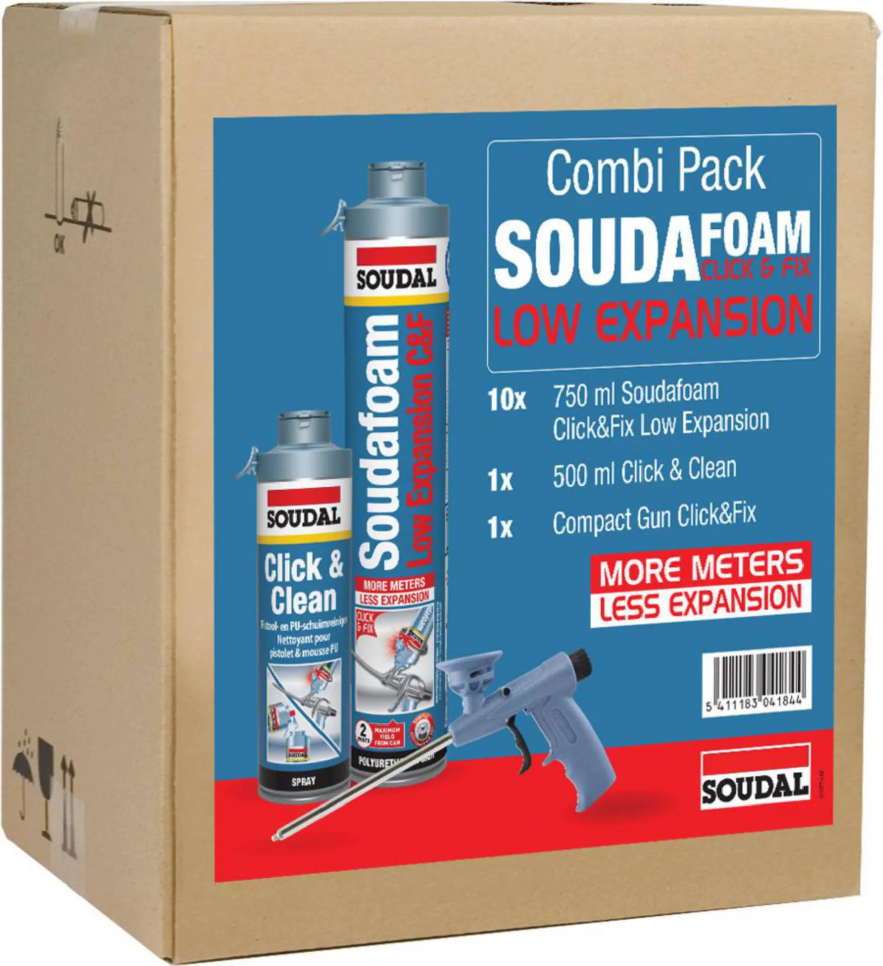 PU Pistoolschuim Met Lage Expansie - Combi-Pack Click & Fix Low Exp. PU Pistoolschuim Met Lage Expansie - Combi-Pack Click & Fix Low Exp.