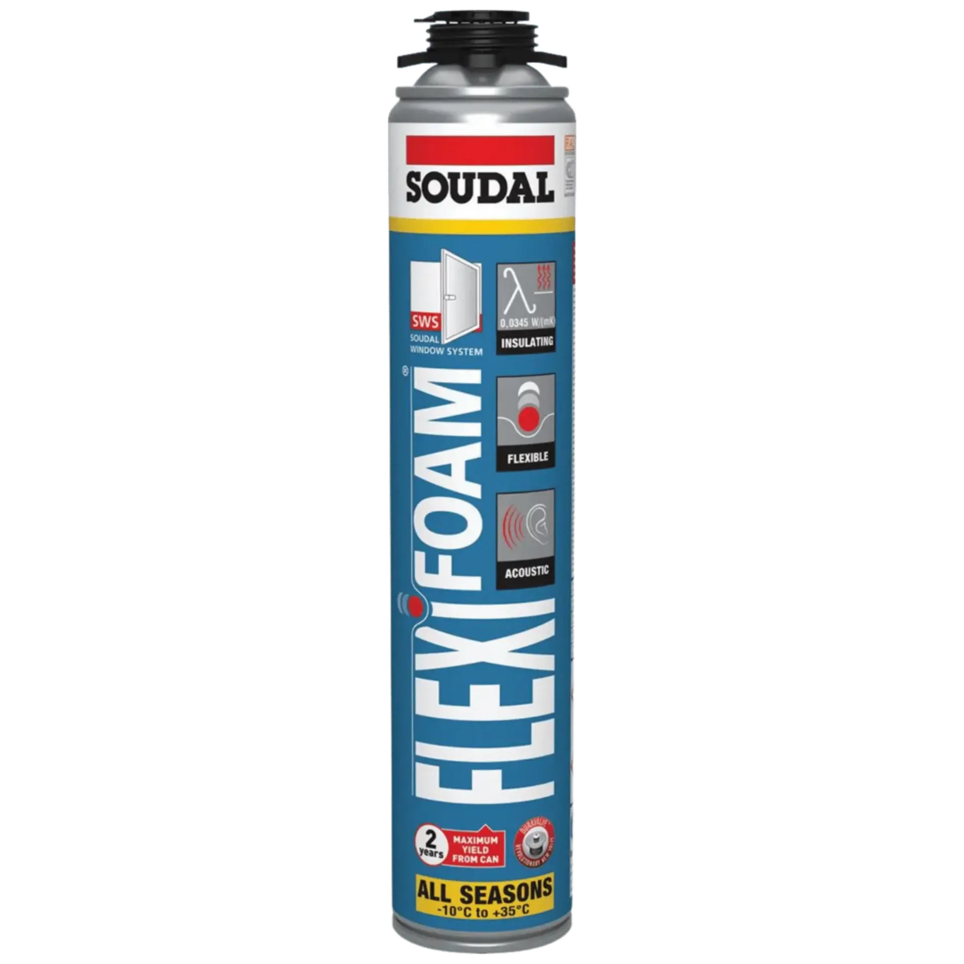 Mousse PU Élastique - 750 ml FlexiFoam Gun Mousse PU Élastique - 750 ml FlexiFoam Gun