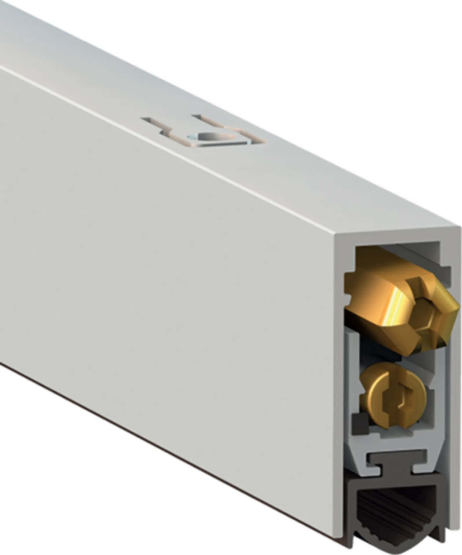 Comaglio 1712 tochtstrip met borstel (12 x 28,5 mm, lengte 1030 mm, inkortbaar)