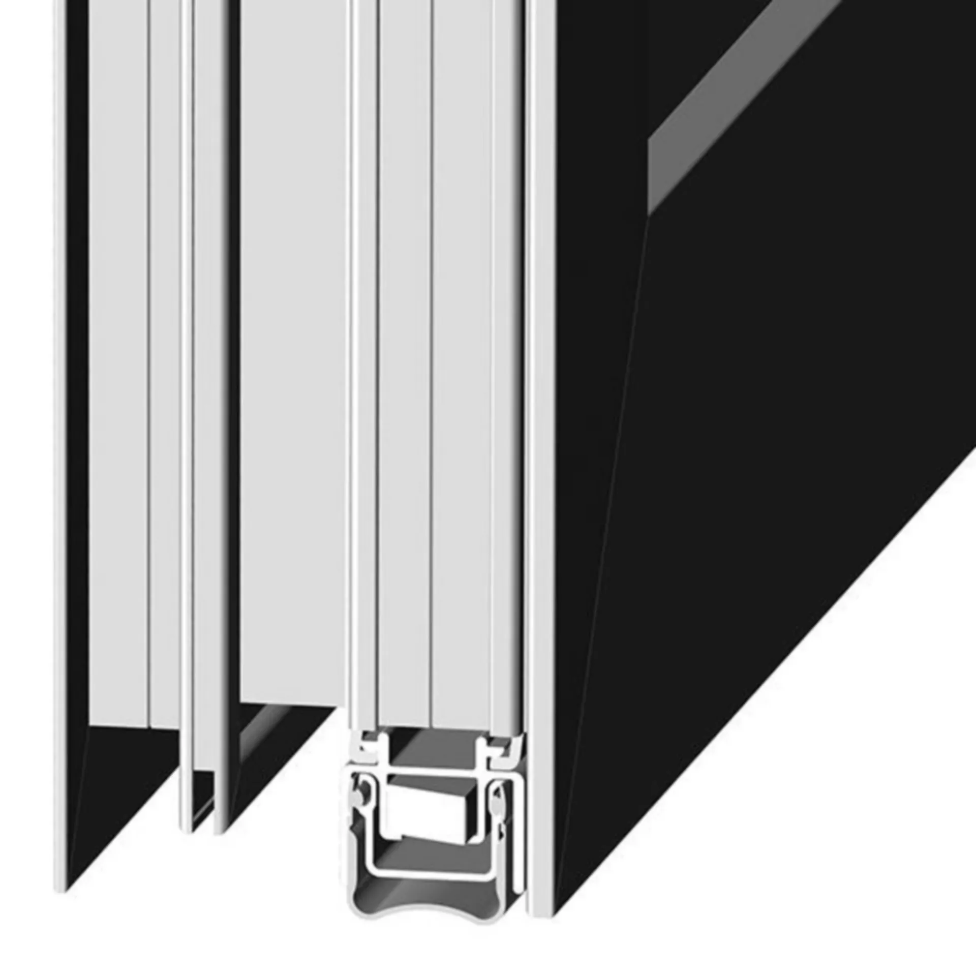 Athmer STADI ES plinthe coupe-vent à encastrer (boîtier aluminium, 1083 mm)