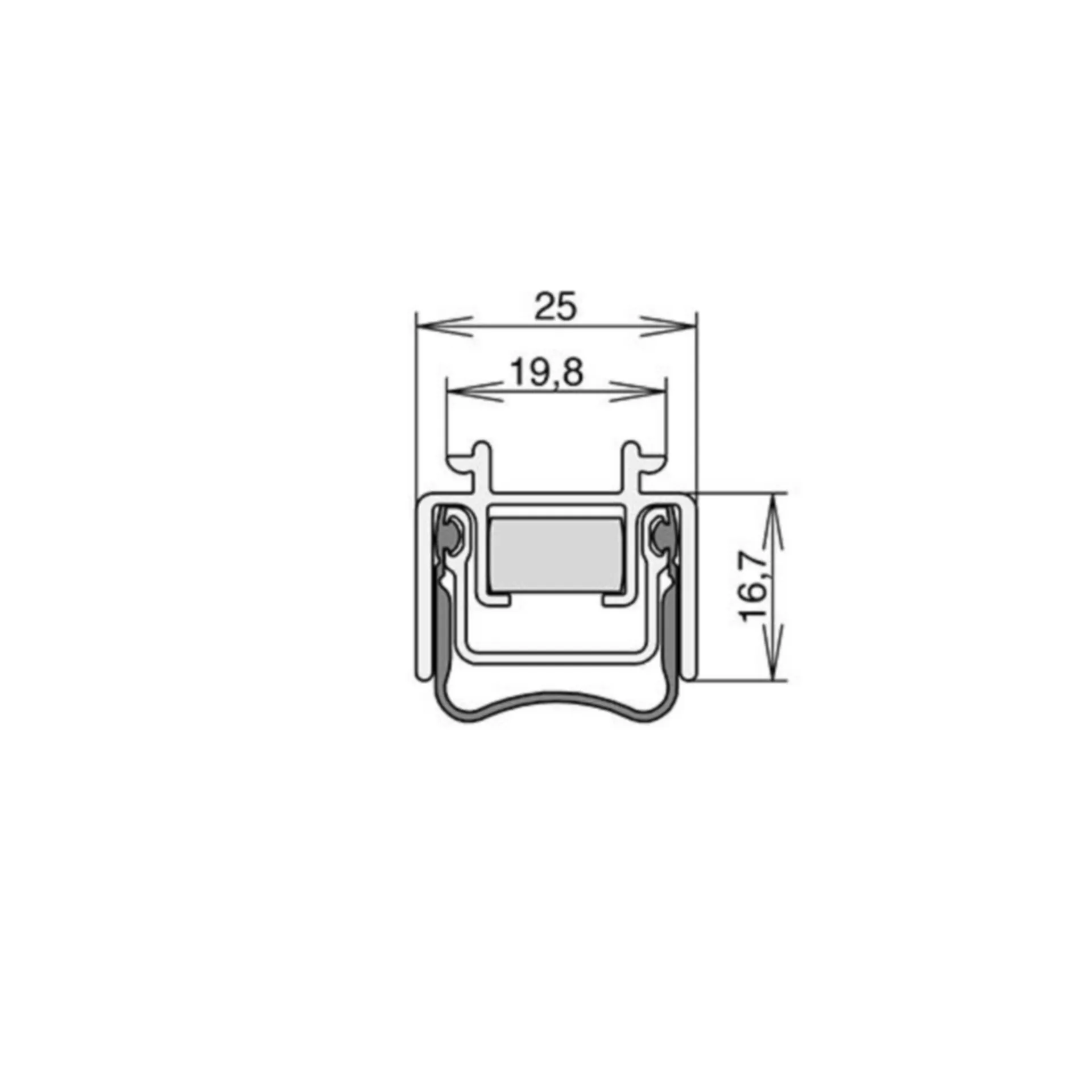 Athmer STADI ES plinthe coupe-vent à encastrer (boîtier aluminium, 1083 mm)