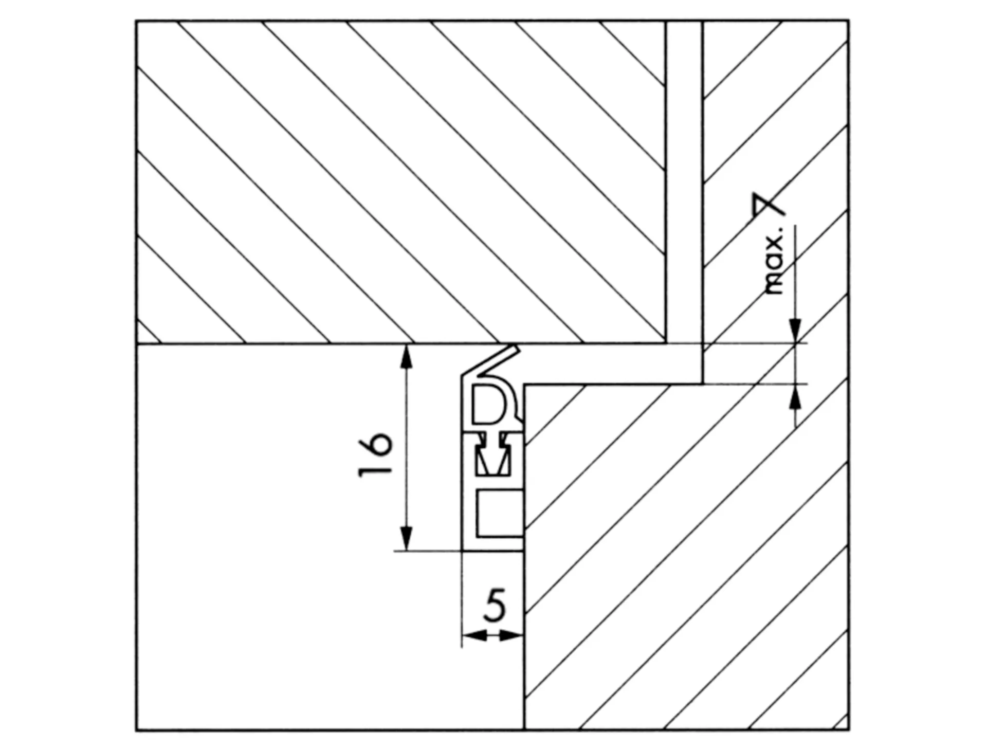 DICHTING PTS/AR BRUIN 210 CM