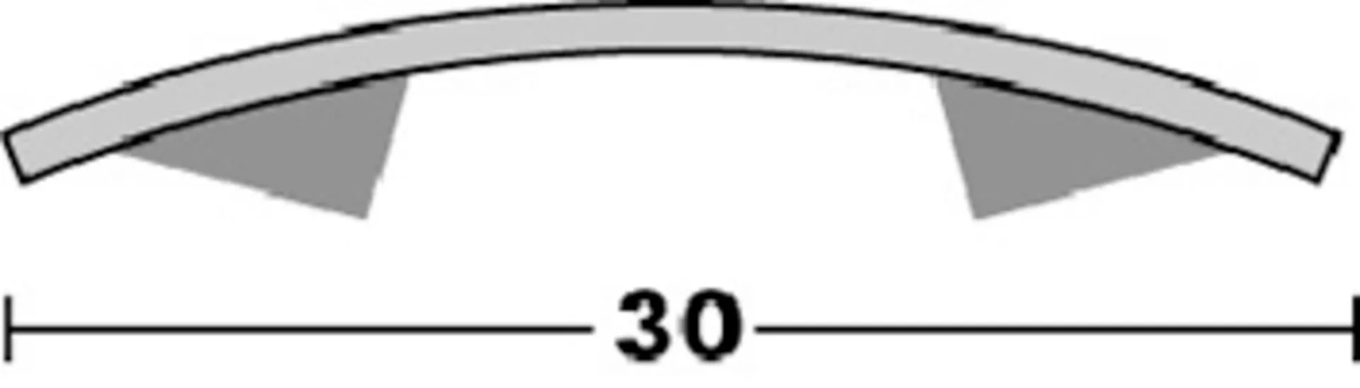 Dinac seuil de porte inox 64 11 02 (largeur 30 mm, longueur 93 cm, adhésif)
