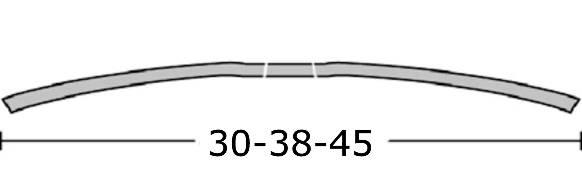 Dinac 70.13.02 deurdorpel (roestvrijstaal, 30 mm breed, 93 cm lang)