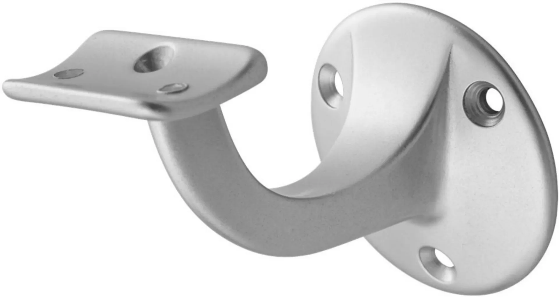 Hermeta 3500-01 Support de rampe aluminium eloxé (à visser)