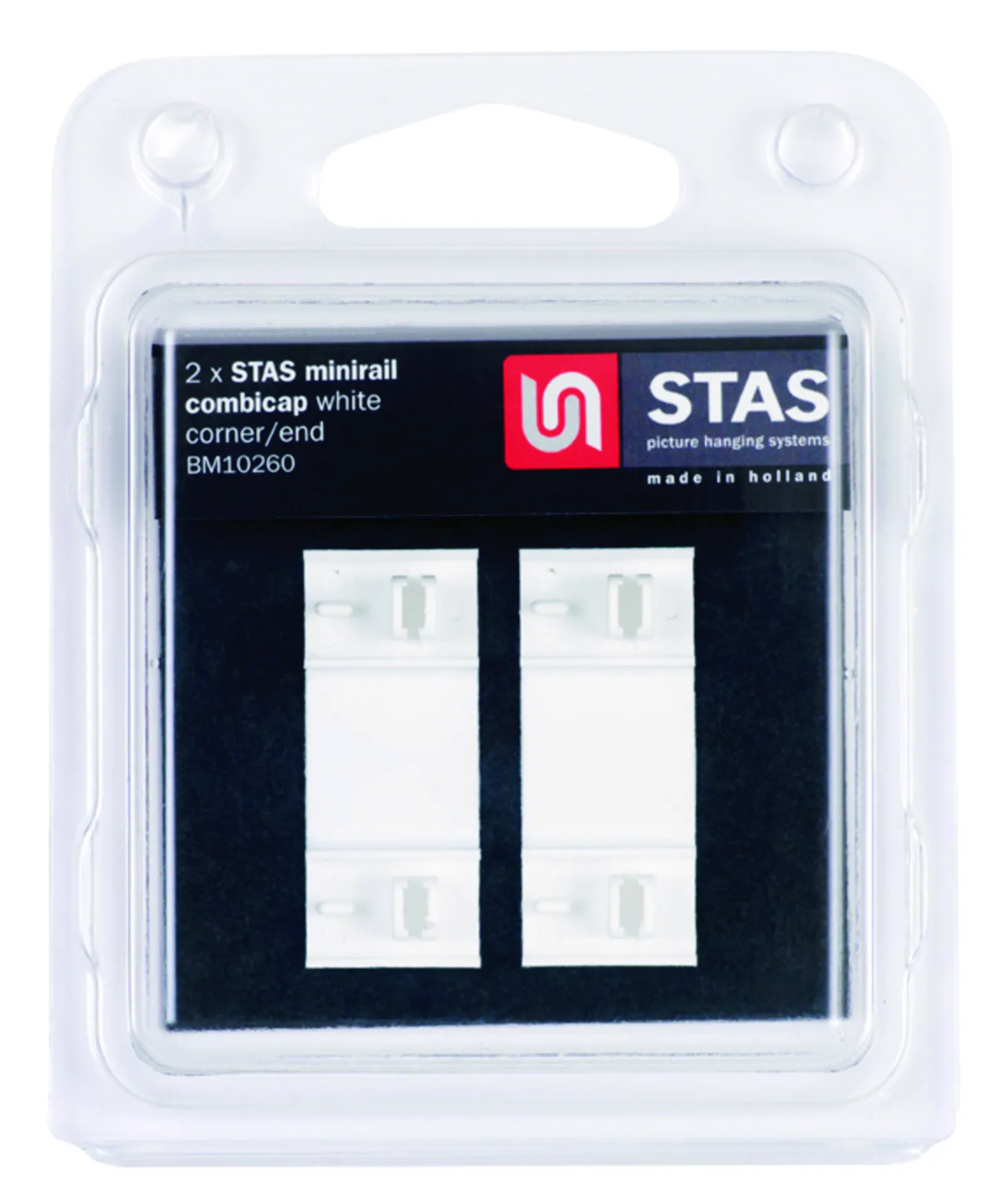 BM10260 BLISTER 2 X COMBICAP RAIL MINI BLANC FIN / CION