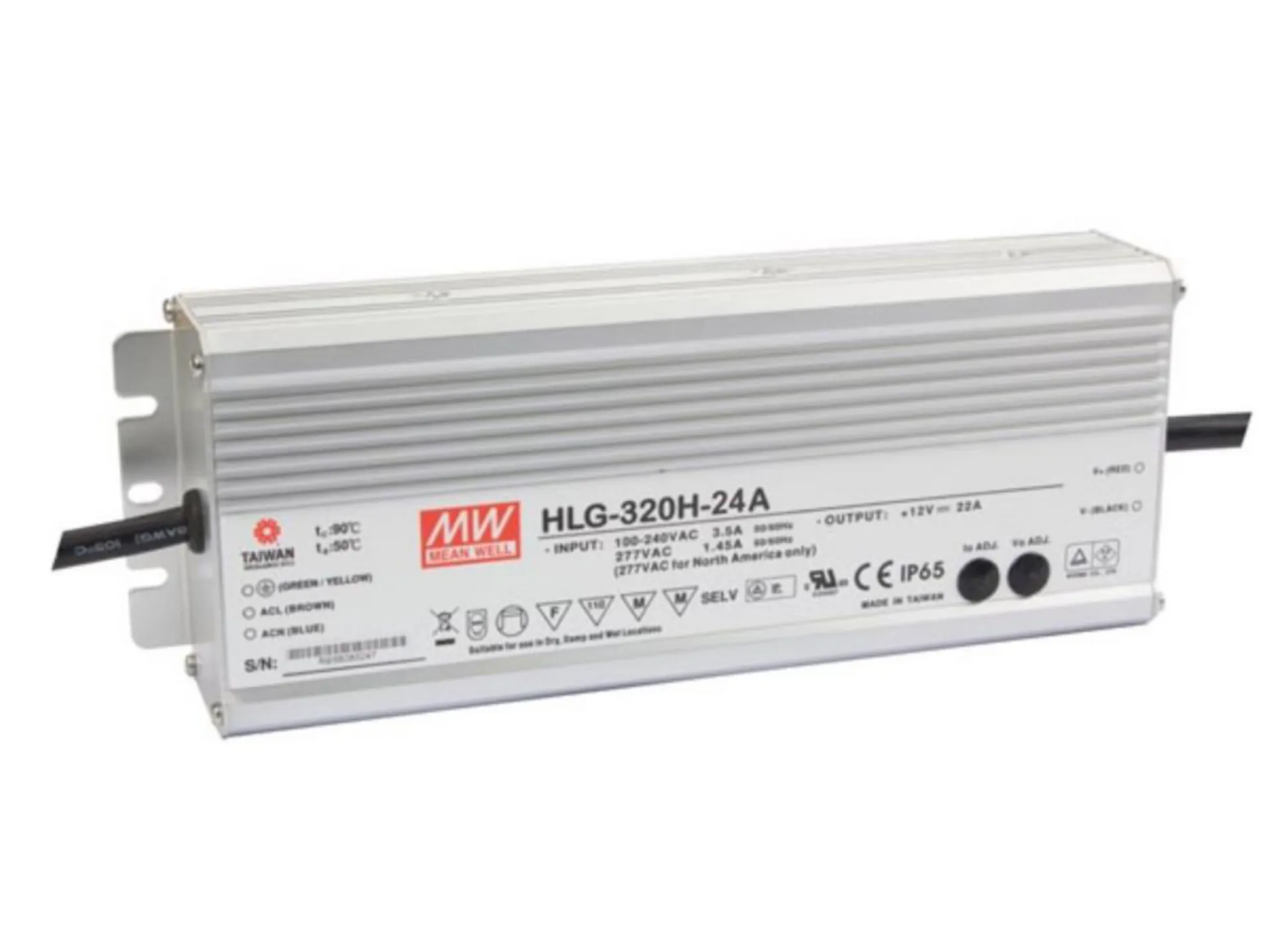 ALIMENTATION POUR RUBAN LED 24VCC - 320W - IP65