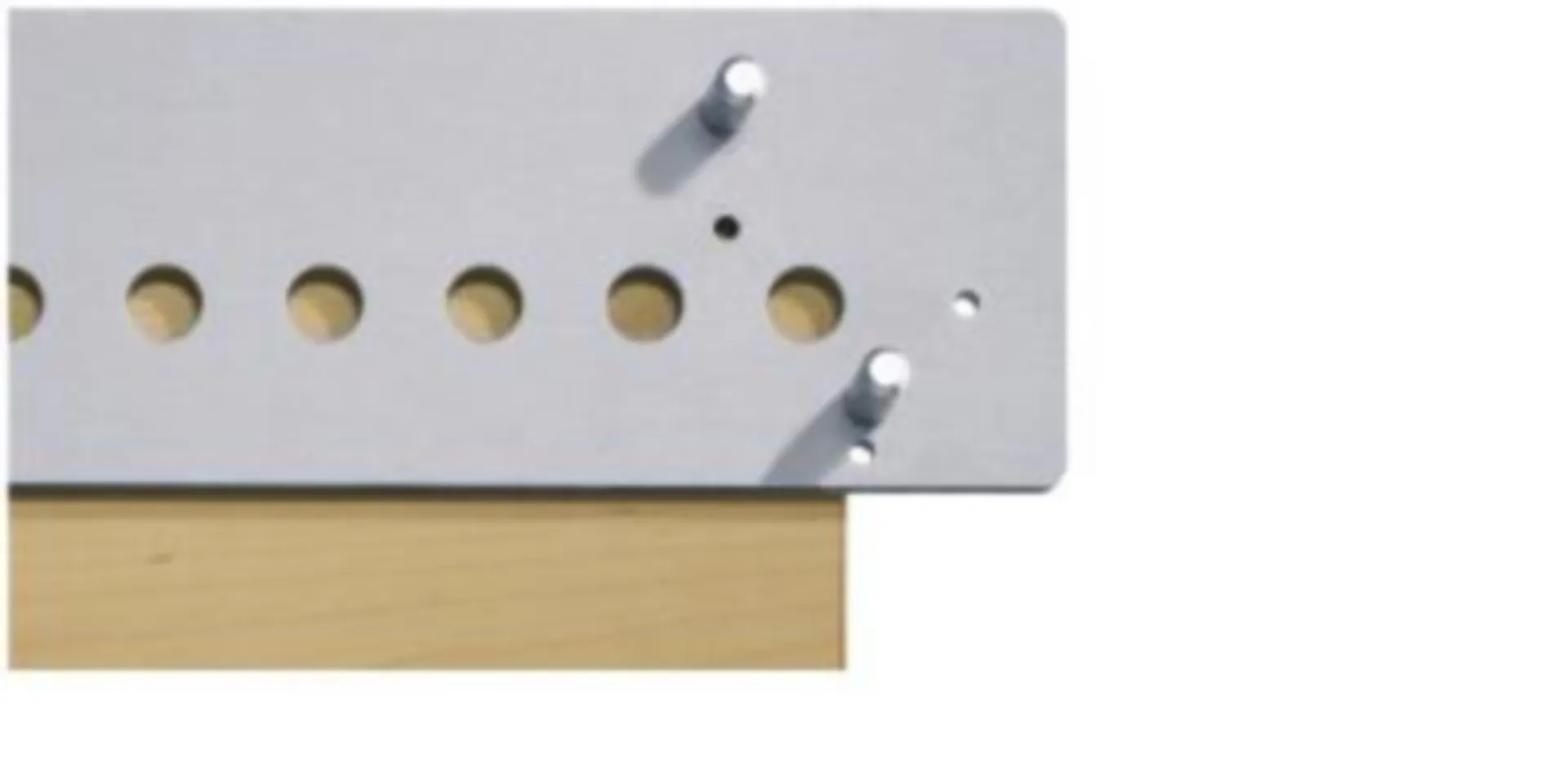 ACCURA BOORBALK ALUMINIUM 1000MM 3 AFSLAG-/AFZETPINNEN VE1 - 10573
