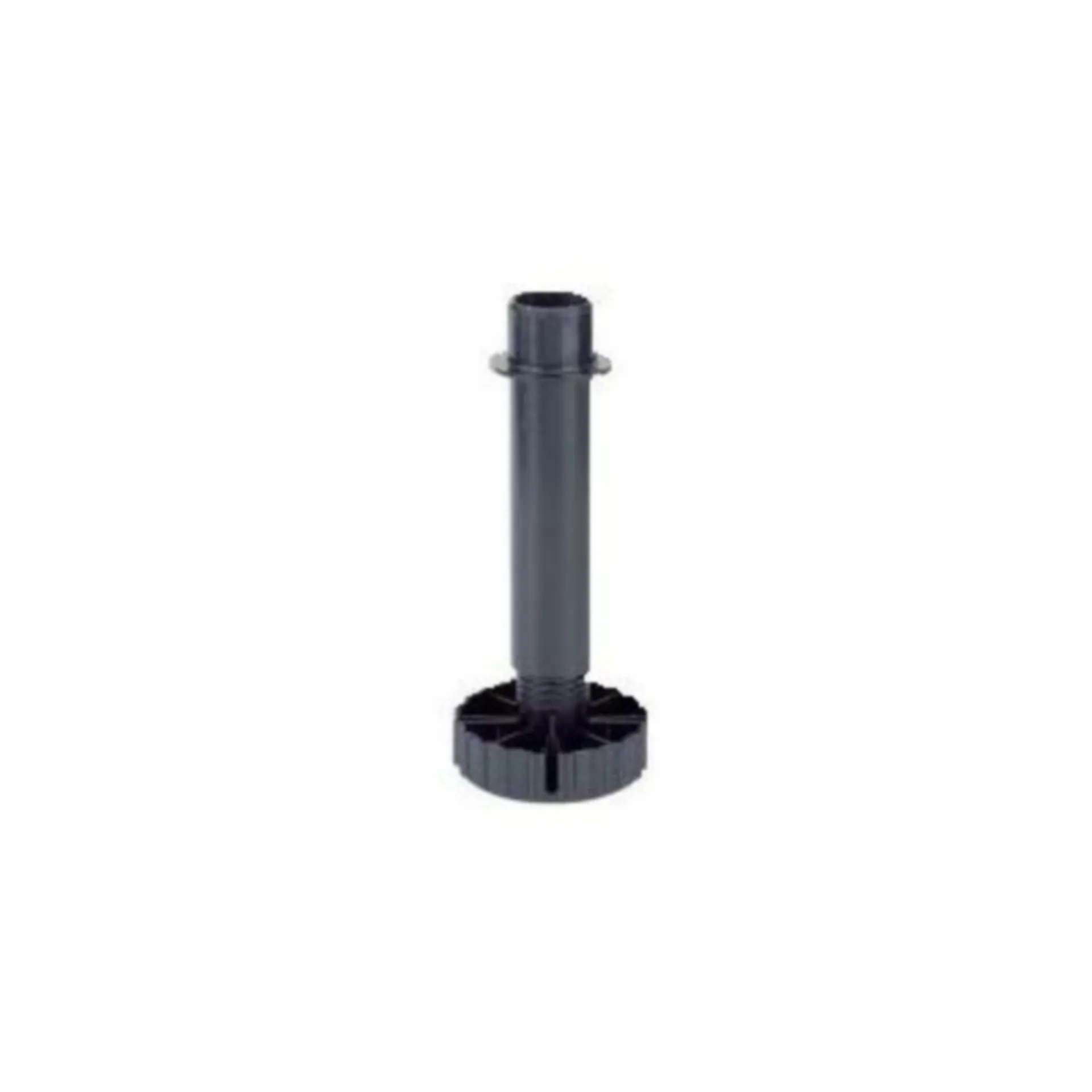 Korrekt 61851 Pied de plinthe (Ø 80 mm, 450 kg/pied, réglable 89–125 mm, noir)