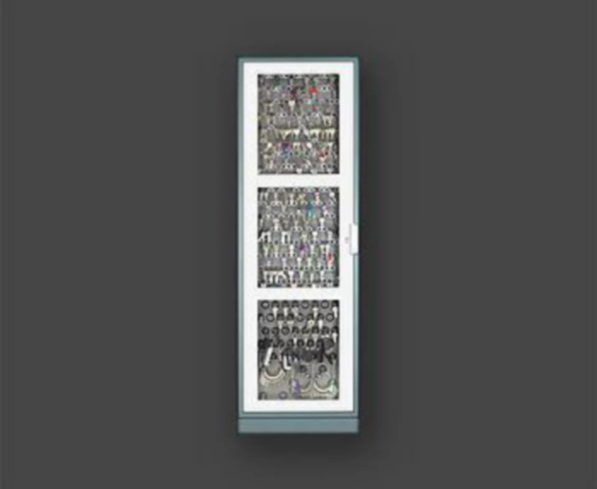 ARMOIRE À CLÉS PROXSAFE FLEXX II 36U AVEC PORTE ACIER ET FENETRE PVC PRECABLE