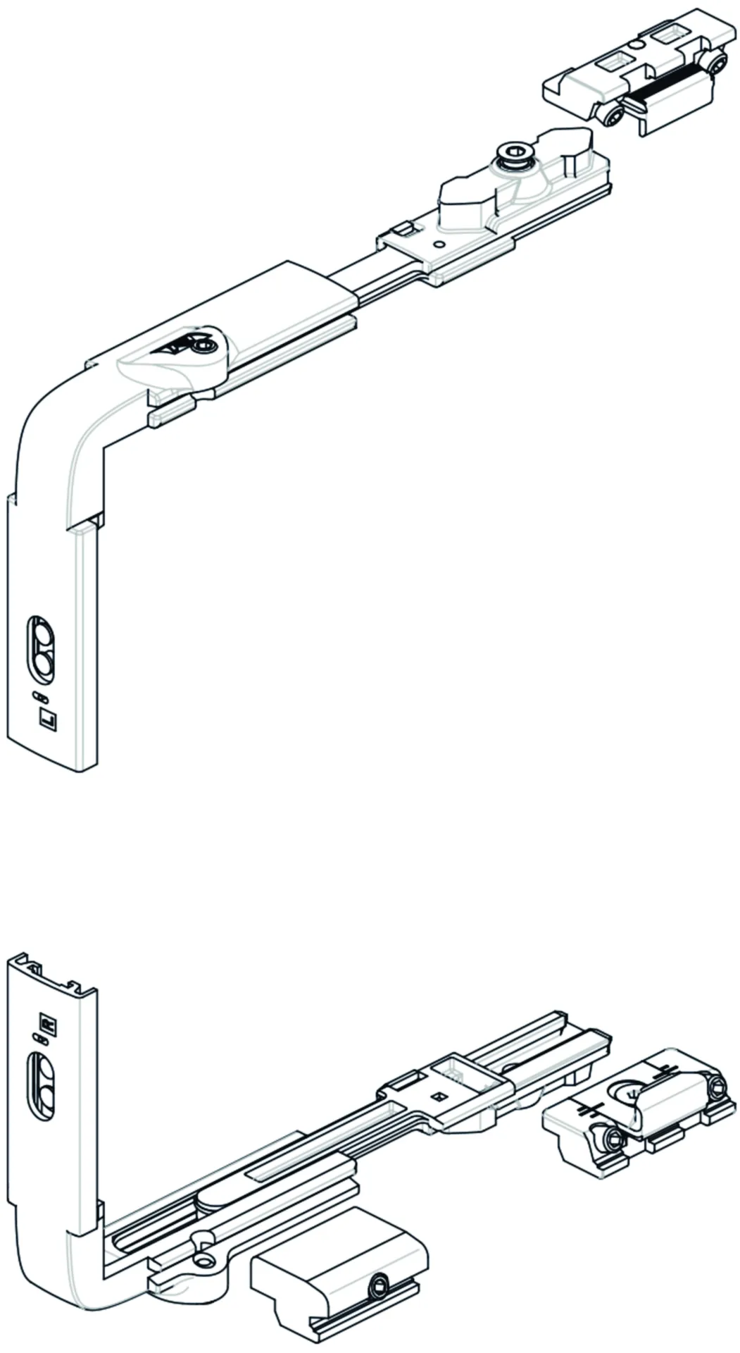 3200.612 KIT OF-RENVOI D'ANGLE-GACHES REGLABLES-AMBIDEXTRE