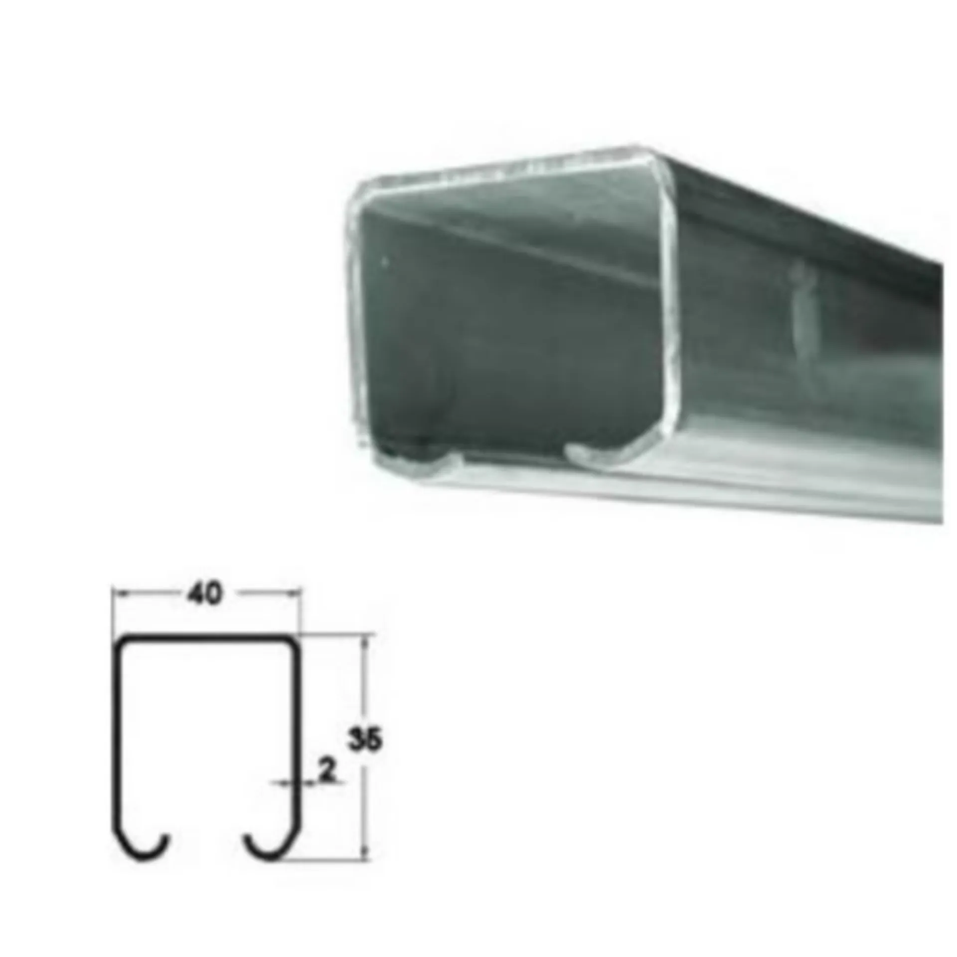 120.007.500 INOX PROFIL SUPERIEUR LONGEUR 5 METRE