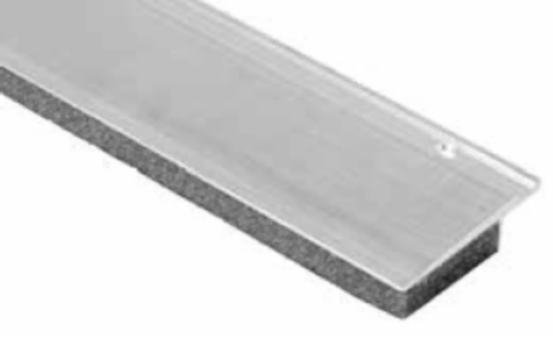 AGB afdichtingsprofiel met mousse HS boven (zilver, 3000 mm)