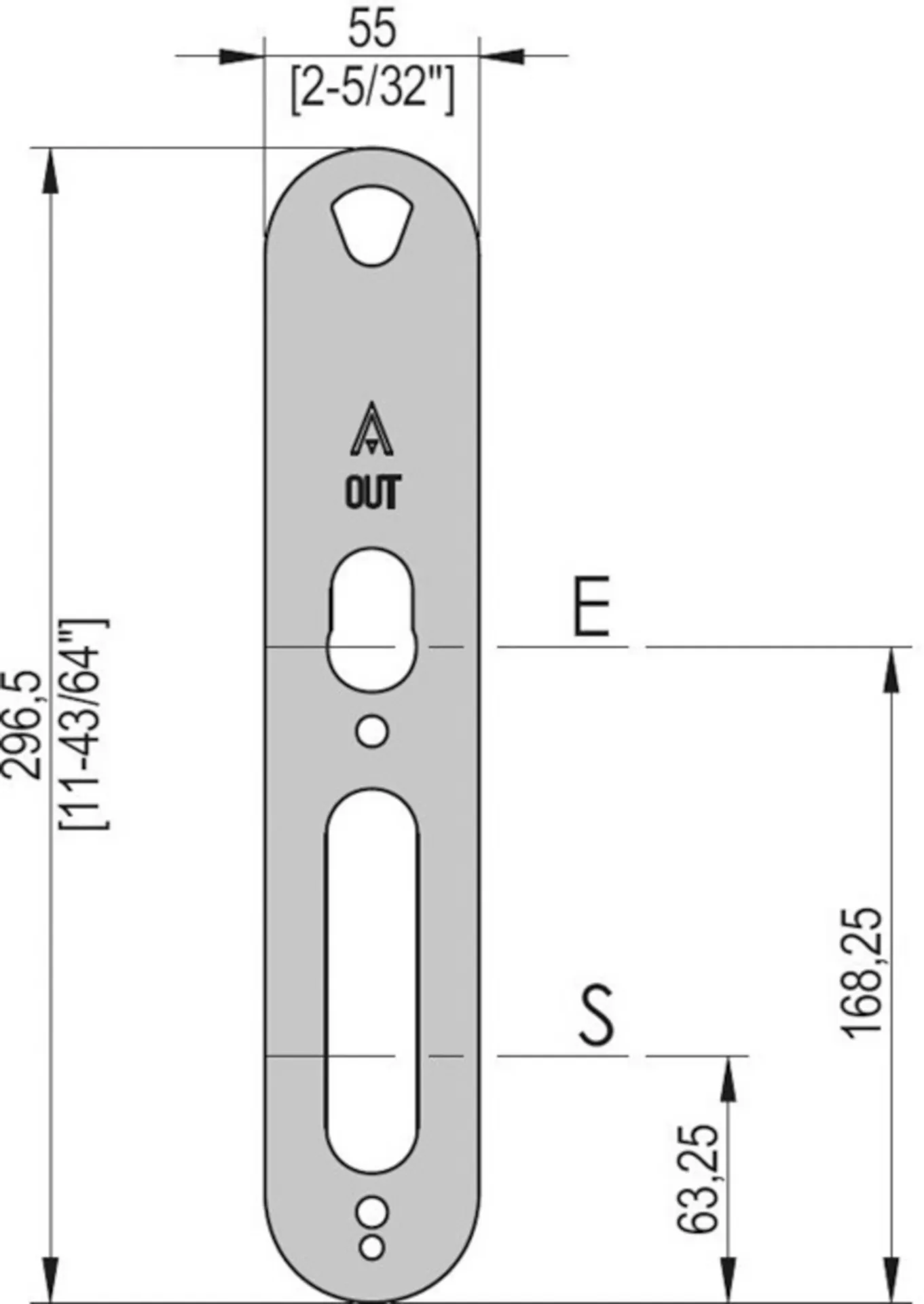 2 PIECES INOXYDABLE 55MM COPLE055 IM