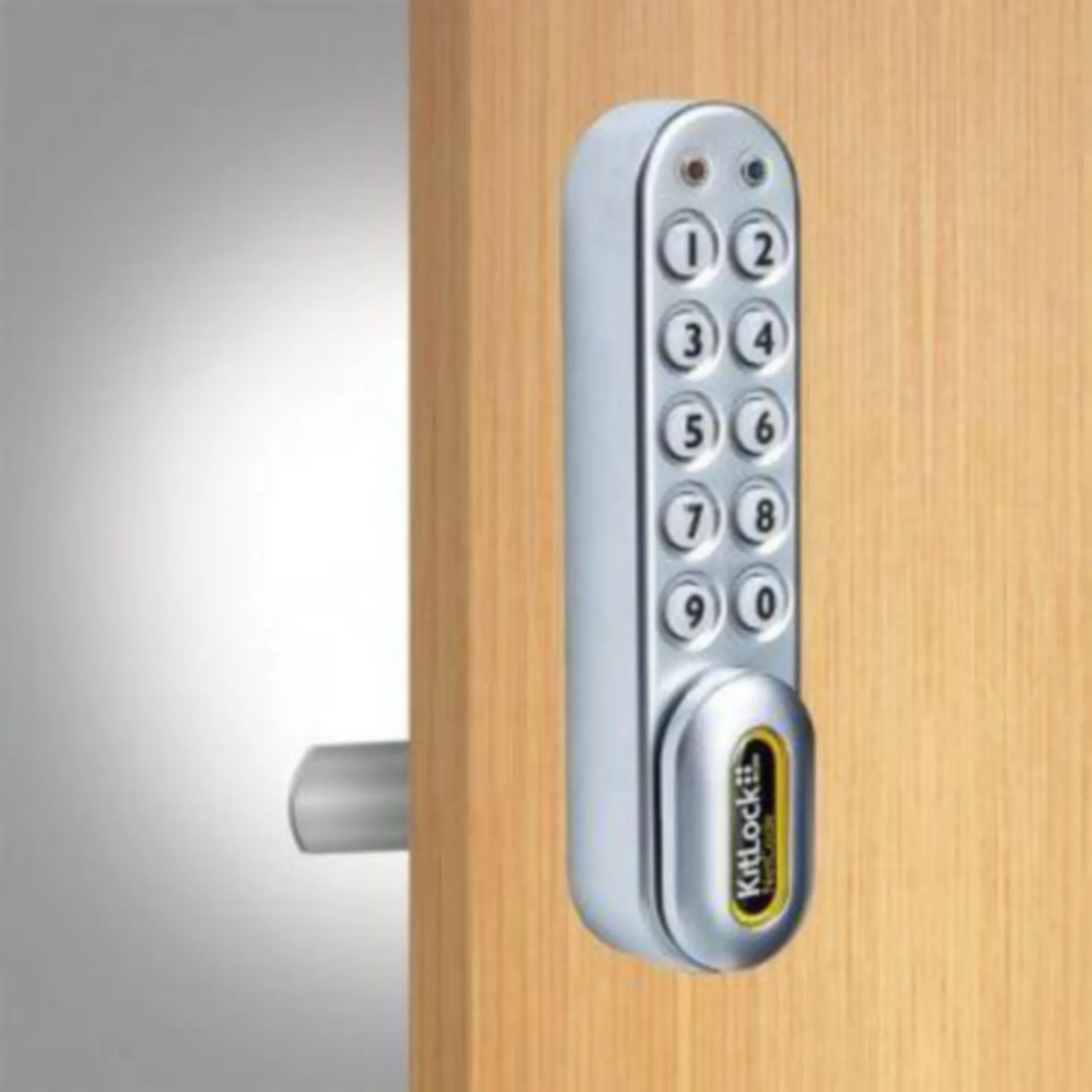 ELEKTR LOCKERSLOT KL1000 CLASSIC VERTIKAAL  ZILVER - NETCODE