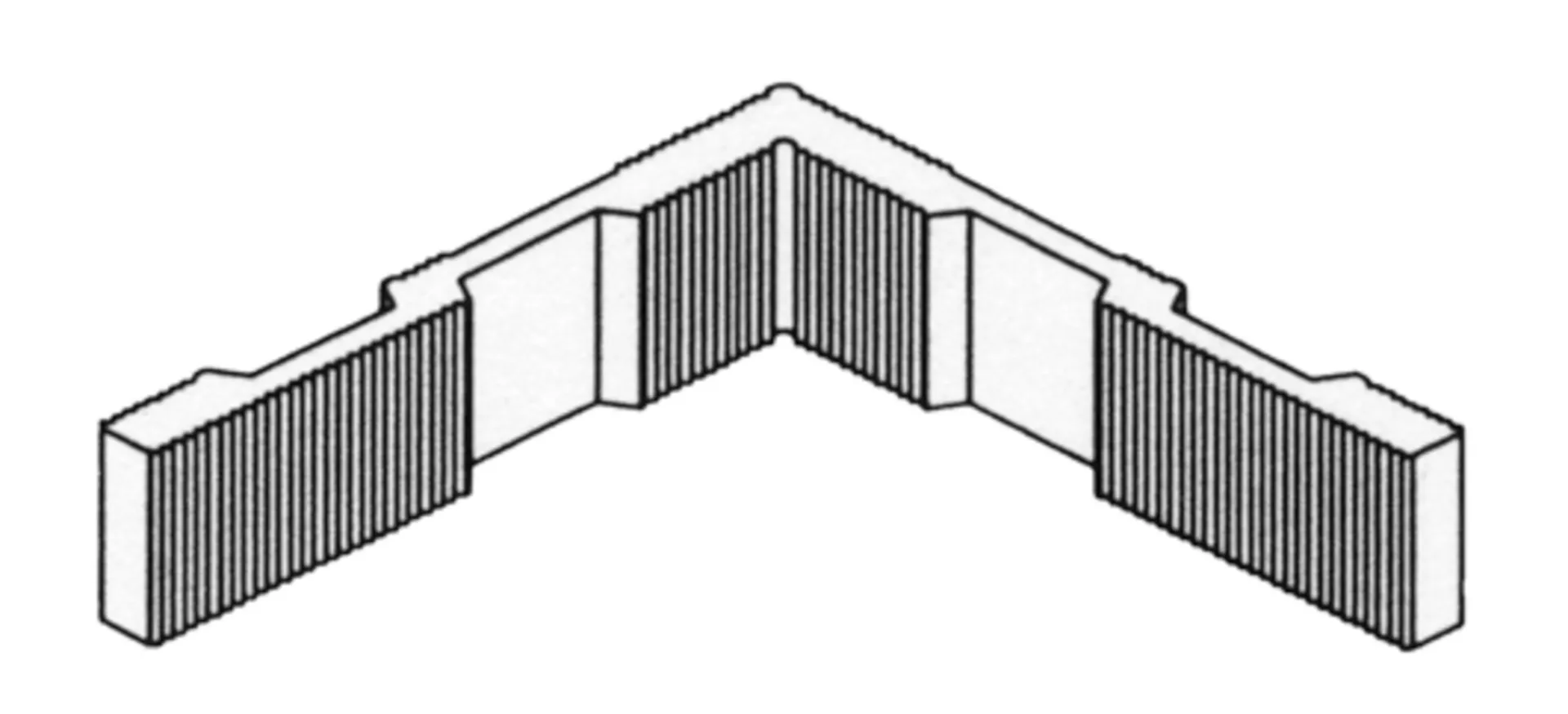 ACCESSOIRES ALU.  PROFIL MOUSTIQUAIRE RP1087 FIXATION INVISIBLE REF. AB02160BR