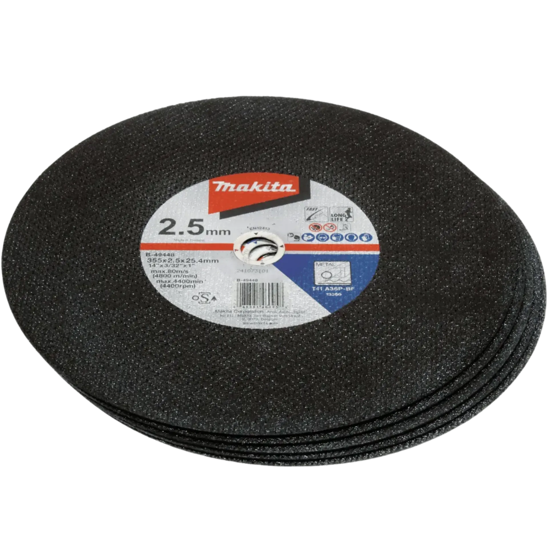 Disque de tronçonnage acier ø 355 x 2,5 x 25,4 mm Disque de tronçonnage acier ø 355 x 2,5 x 25,4 mm