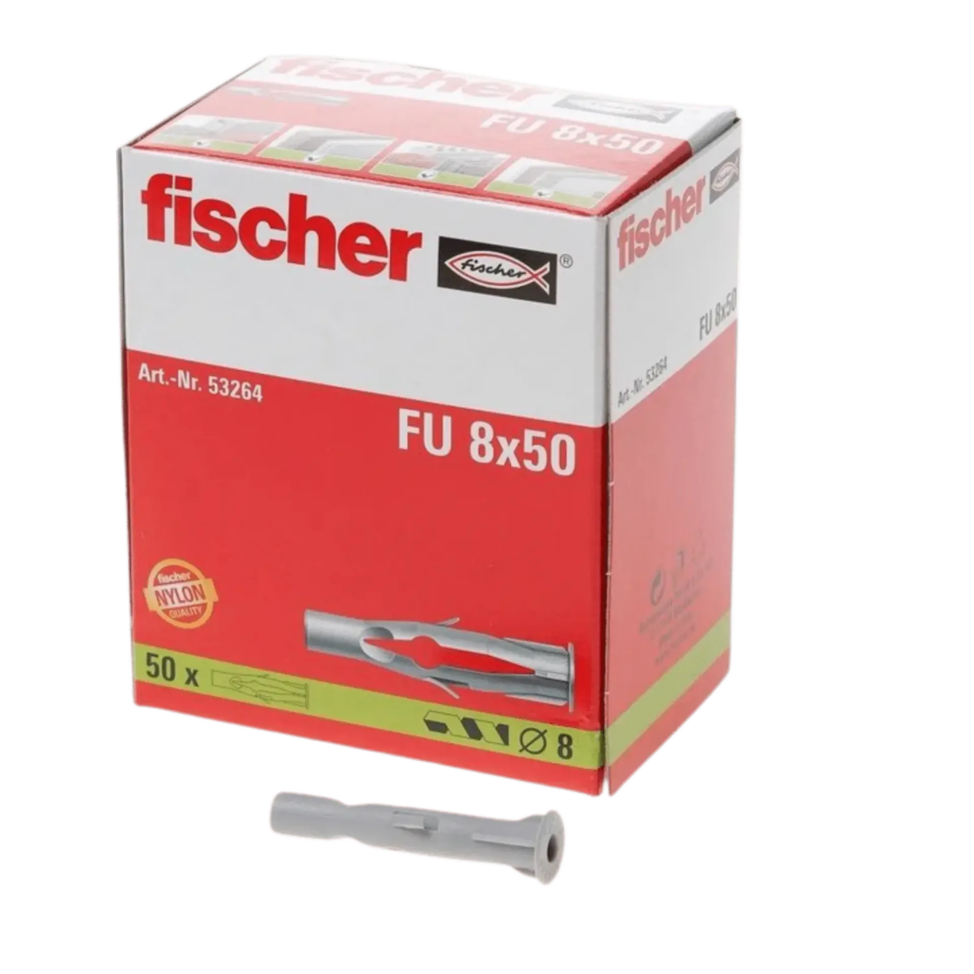 Cheville universelle FU 8X50 (50 pièces)