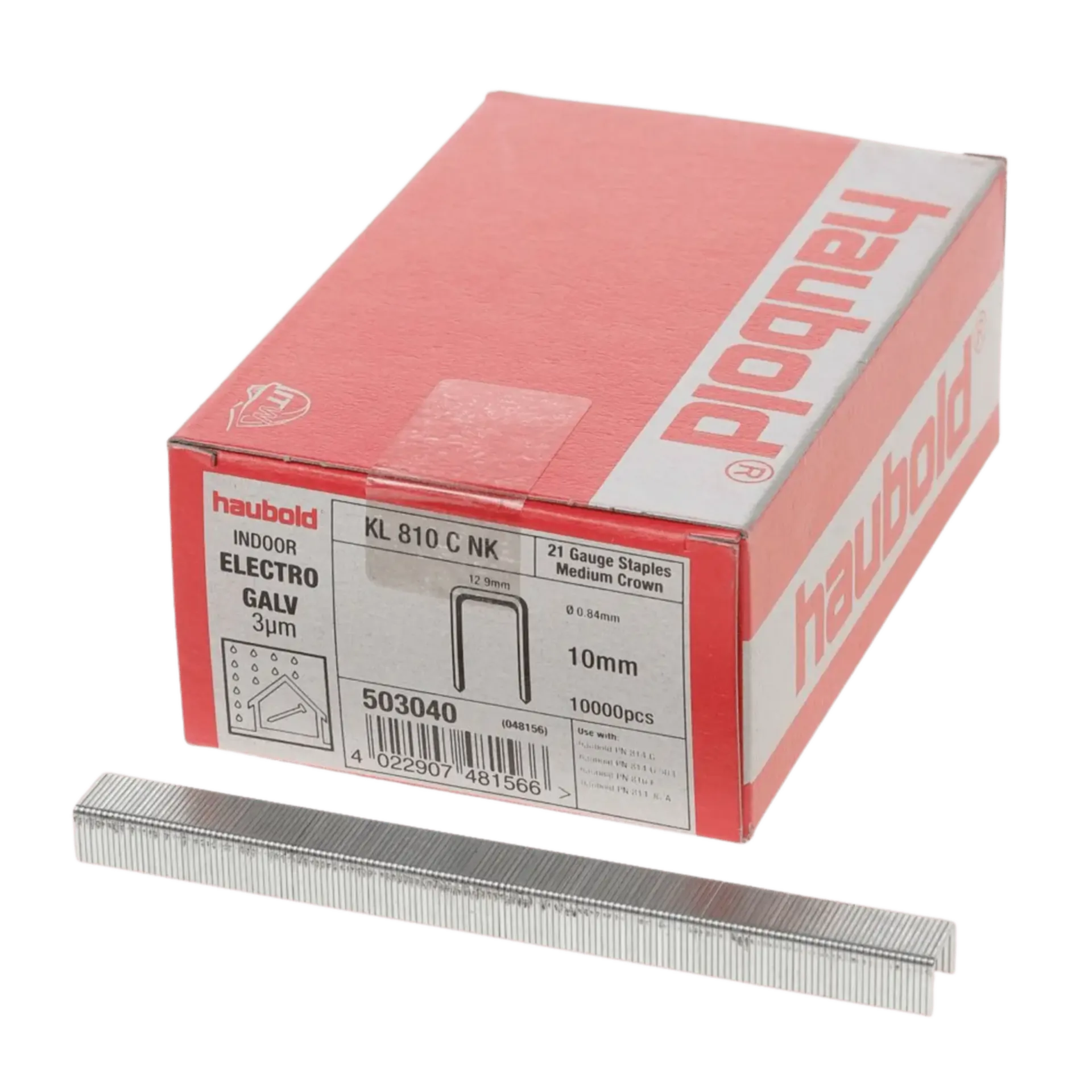 Agrafes série 800 KL810 CNK 10 mm pour PN814G réf.503040/400288 Agrafes série 800 KL810 CNK 10 mm pour PN814G réf.503040/400288