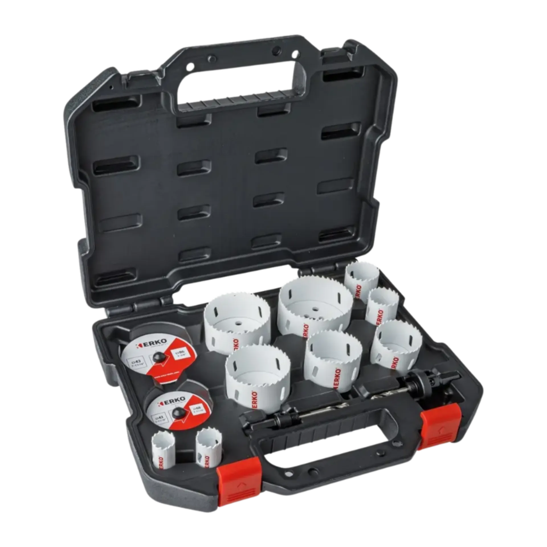 Gatenzagen set (9 st) HSS-bimetaal Ø 22-86 mm - 42900 Gatenzagen set (9 st) HSS-bimetaal Ø 22-86 mm - 42900