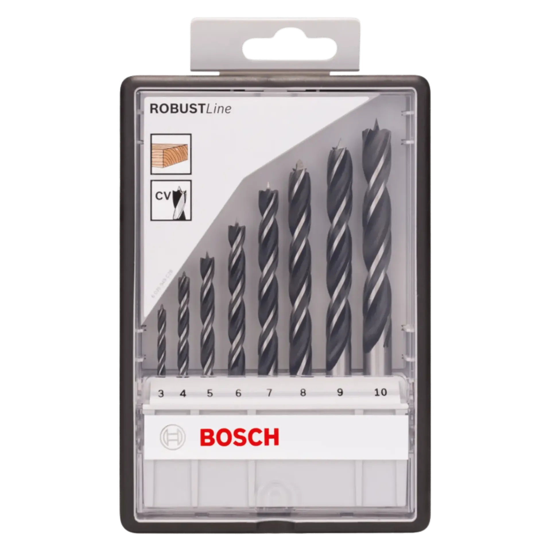 Ensemble de mèches à bois spirales (8 pièces) Ensemble de mèches à bois spirales (8 pièces)