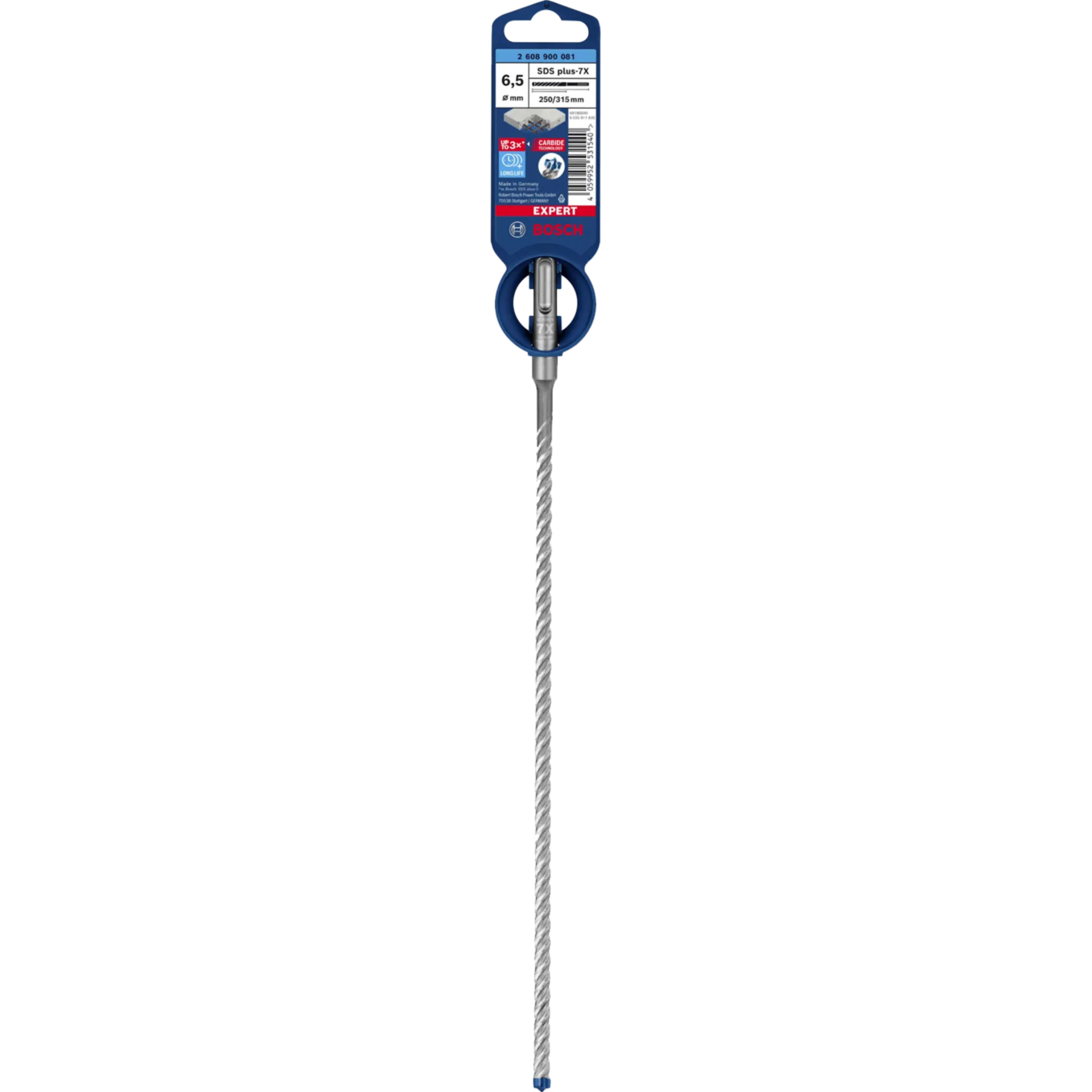 Betonboor SDS-Plus 250 mm 6.5 X 315 - Expert Plus-7X Betonboor SDS-Plus 250 mm 6.5 X 315 - Expert Plus-7X