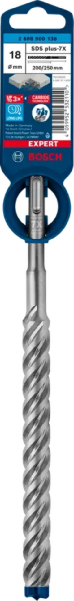 Foret à percussion SDS-plus Ø 18 x 265 - 200 mm - Expert Plus-7X Foret à percussion SDS-plus Ø 18 x 265 - 200 mm - Expert Plus-7X