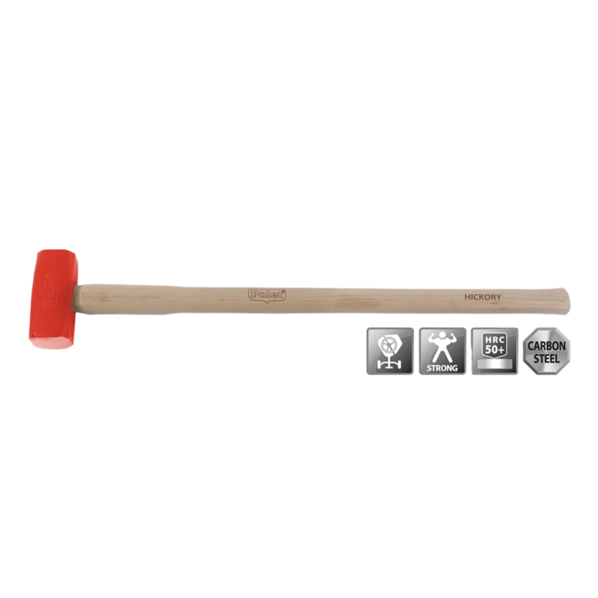 Vierkante voorhamer 5kg - met Hickory steel - DIN6475 - 900mm - 081415