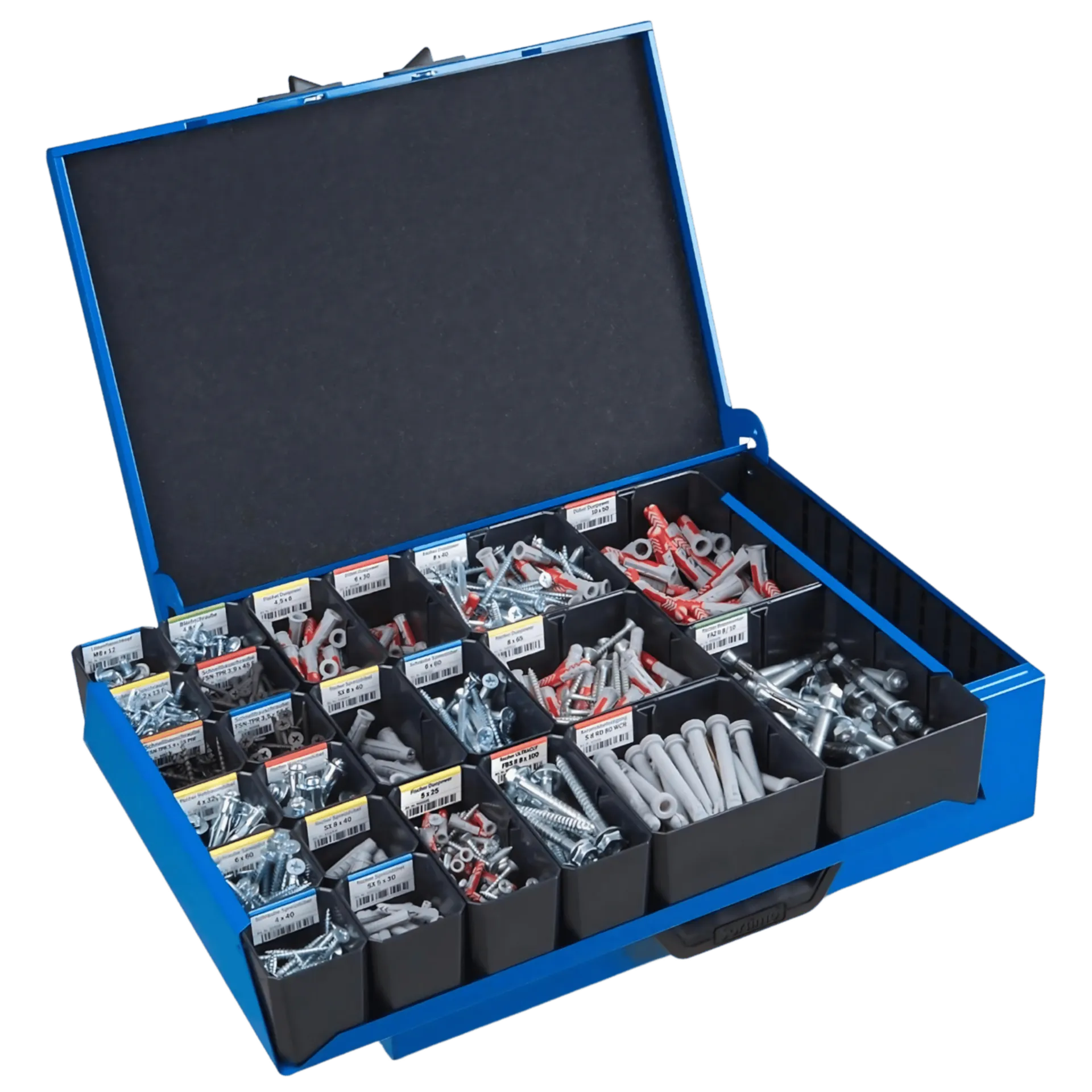 Opbergkoffer Sortimo km 342 (440 x 330 x 130 mm - 46 bakjes) Opbergkoffer Sortimo km 342 (440 x 330 x 130 mm - 46 bakjes)