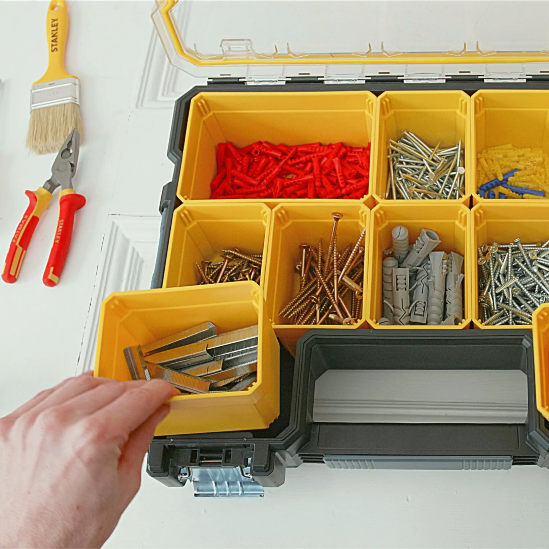 Organisateur Fatmax coffret de rangement avec 10 bacs (profond) - 1-97-518