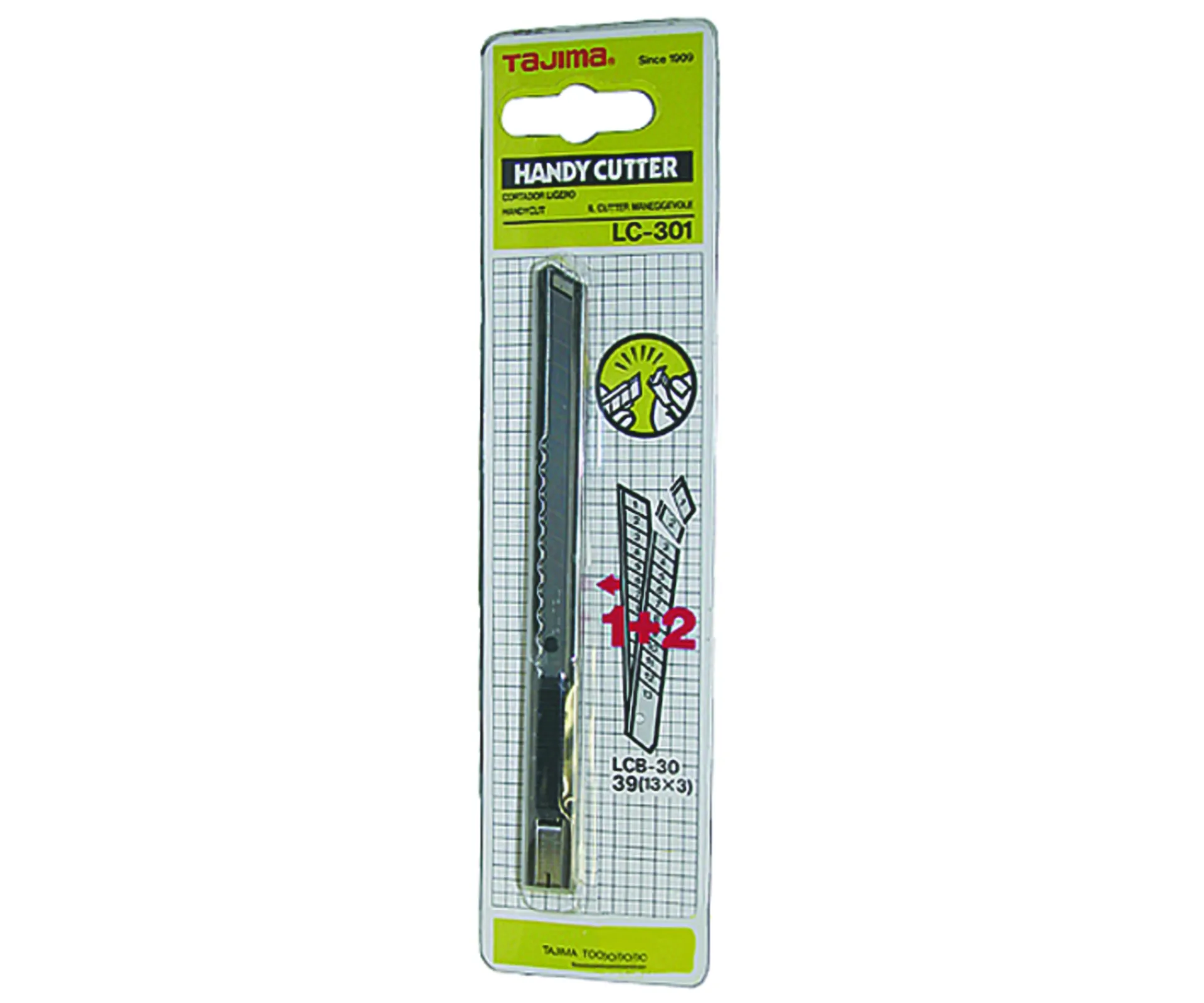 COUTEAU TRAVAUX DE BUREAU EN METAL (9MM) TAJIMA  REF TJ LC301