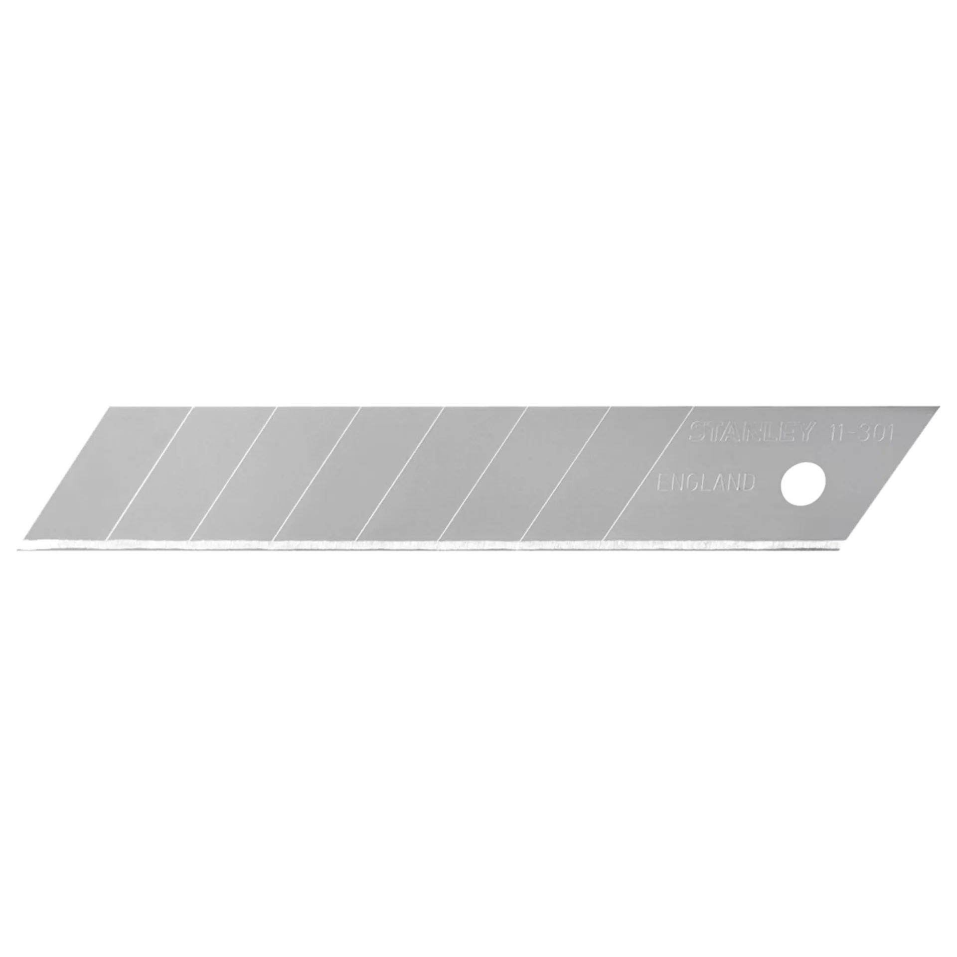 Breekmesjes 18 mm in dispenser 10 stuks 0-11-301 Breekmesjes 18 mm in dispenser 10 stuks 0-11-301
