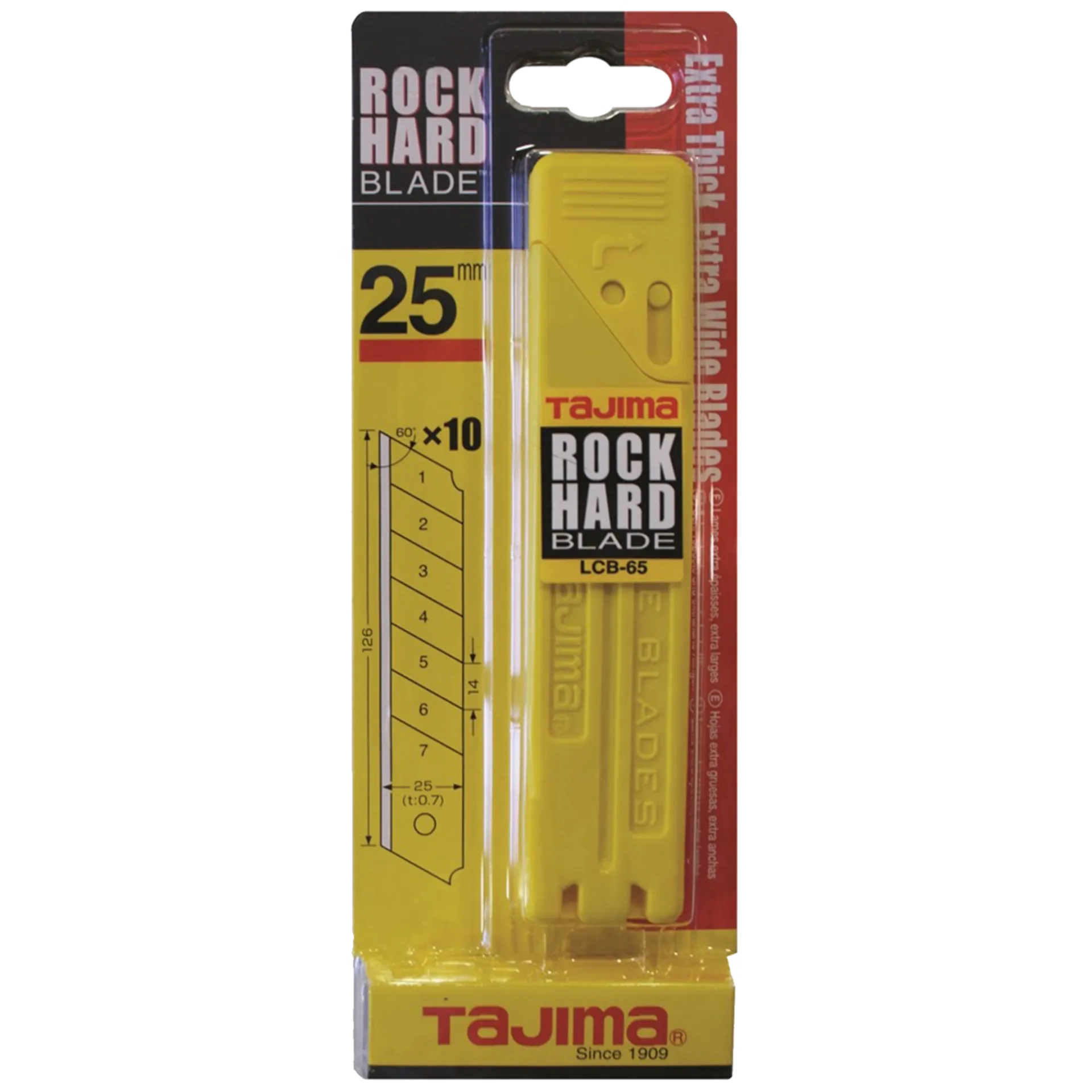 Paquet (10Pc) De Lames 25 mm - Ref Tj Lcb65 Paquet (10Pc) De Lames 25 mm - Ref Tj Lcb65