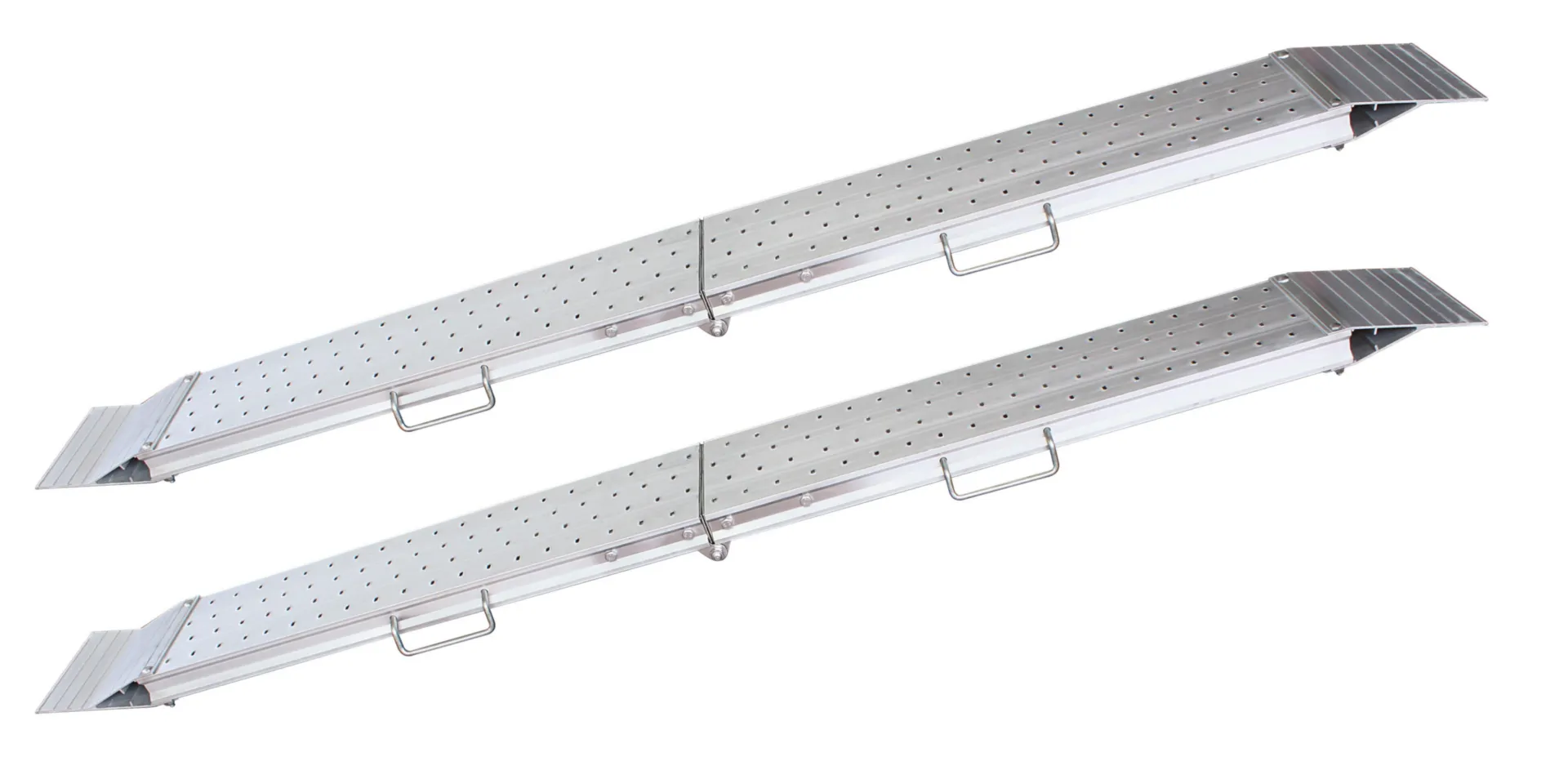 Altrad Set de 2 rampes pliantes en aluminium (2400 x 240 mm, 1230 x 240 mm)