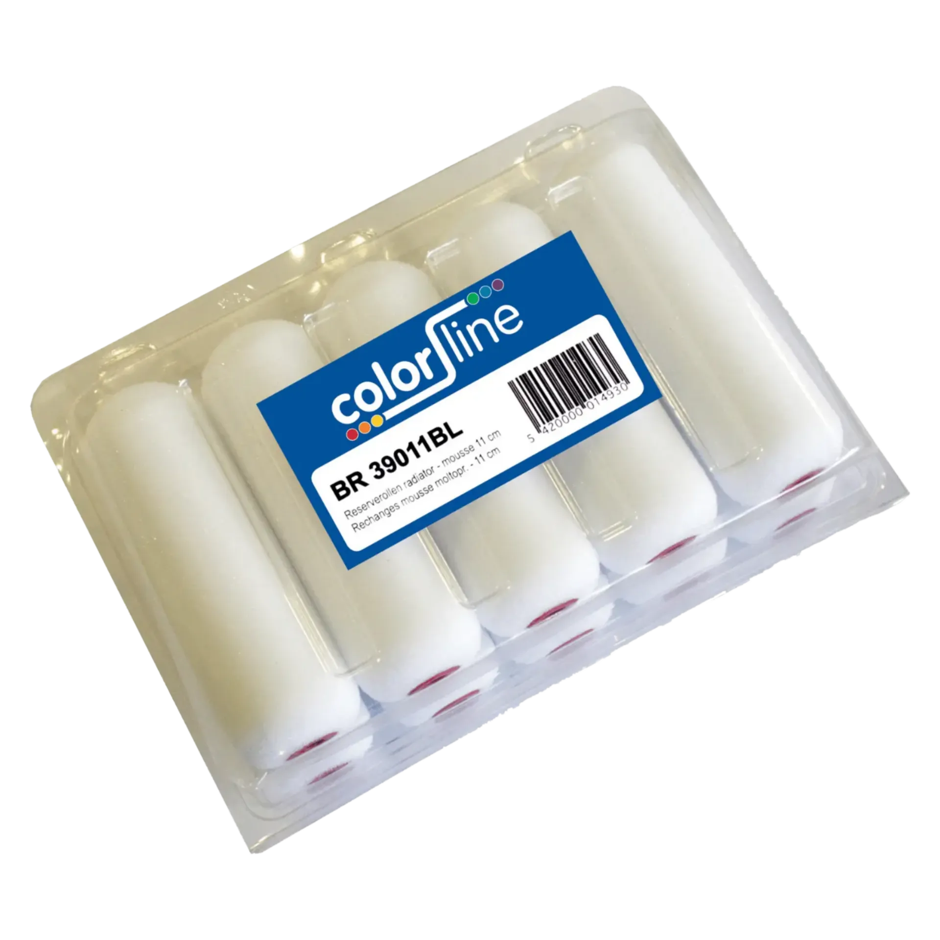 Rouleau de peinture en mousse 110 mm - Colorline (1 blister = 10 pcs) Rouleau de peinture en mousse 110 mm - Colorline (1 blister = 10 pcs)