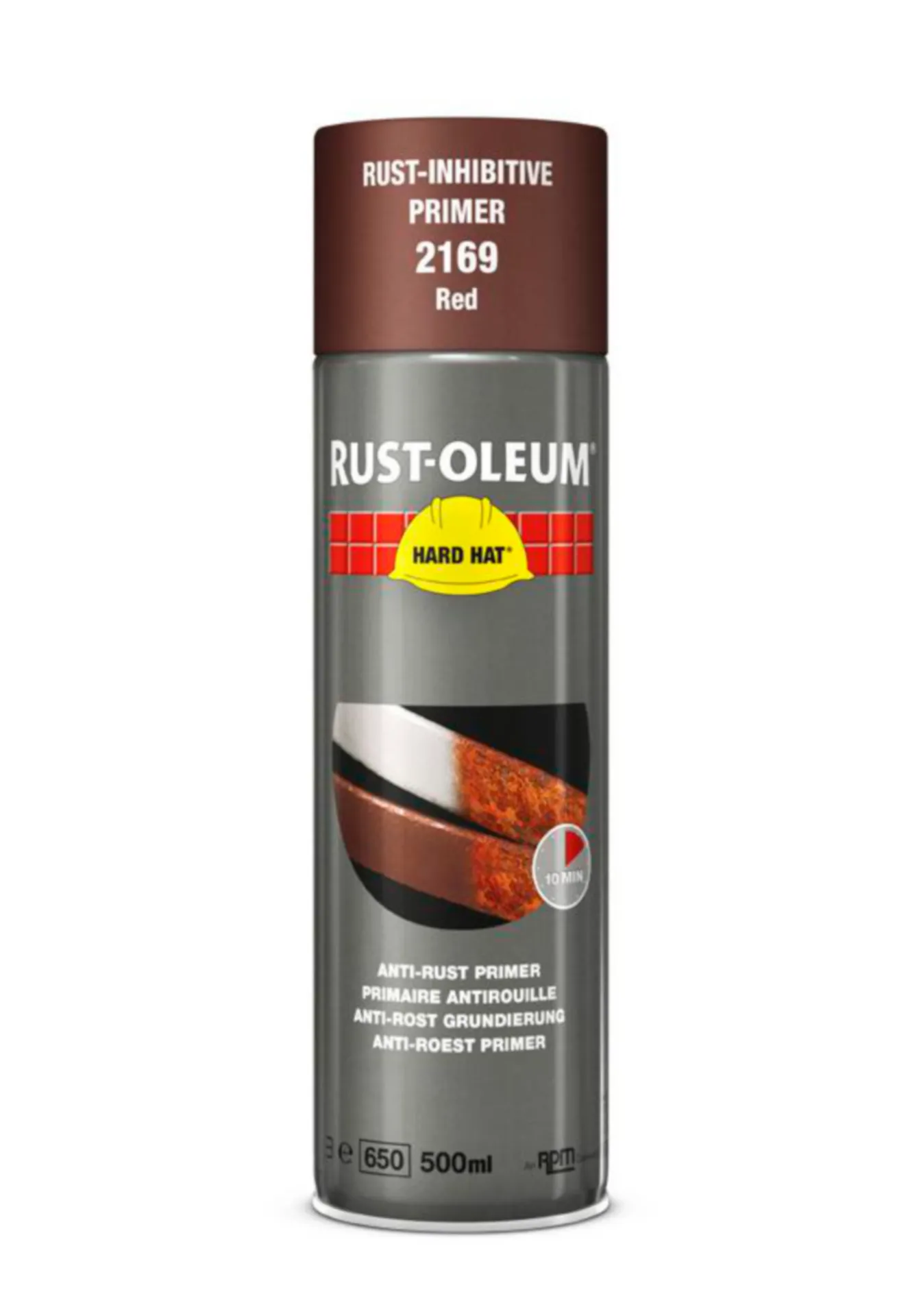 Rust-Oleum 2169 Primer rouge-brun (500 ml, séchage rapide)