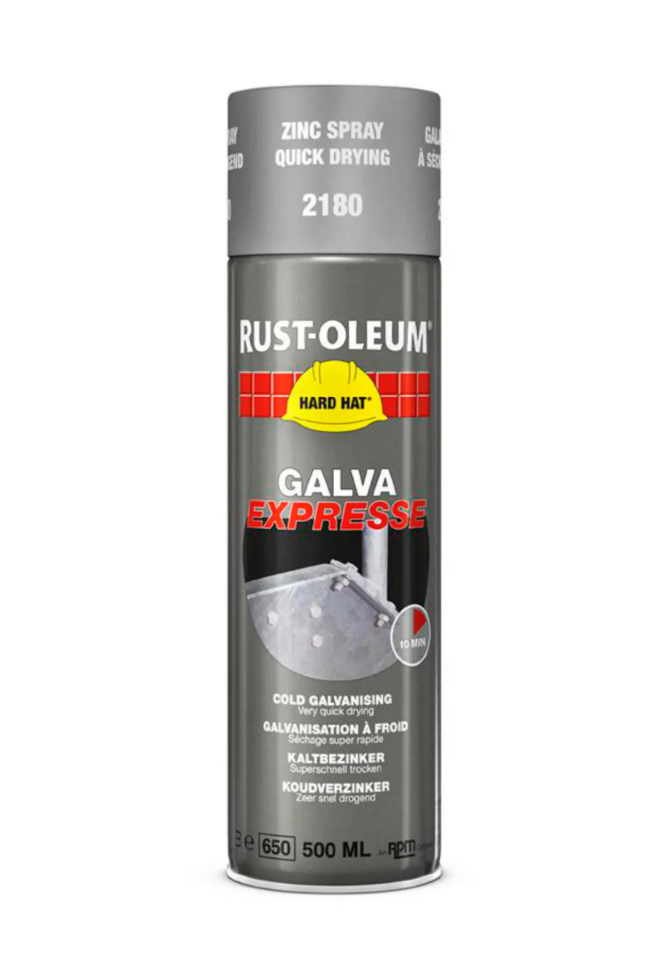 Rust-Oleum 2180 Galva Express aérosol (séchage rapide, 500 ml)