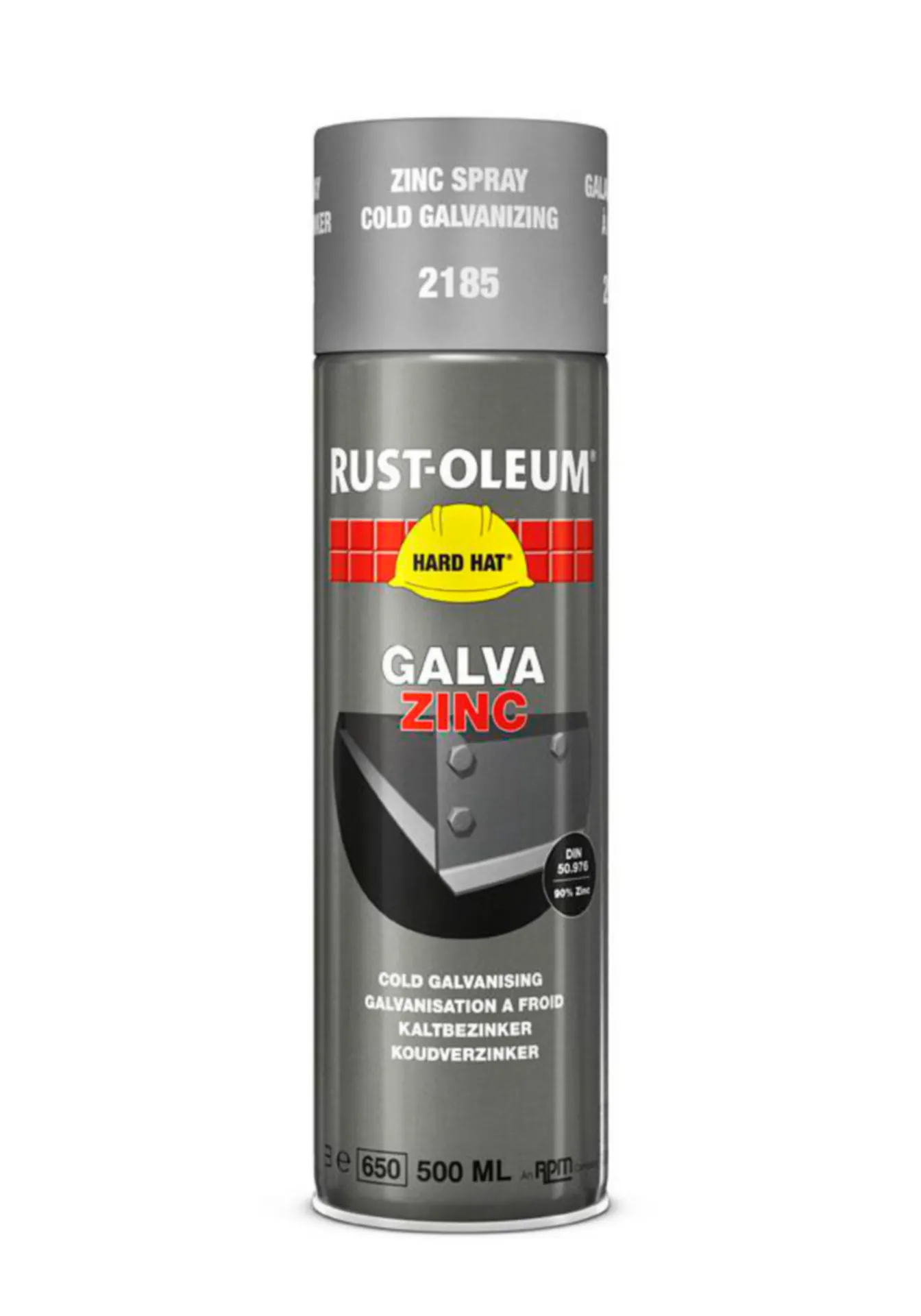 Rust-Oleum 2185 Zinkspray gris galvanisation à froid (500 ml)