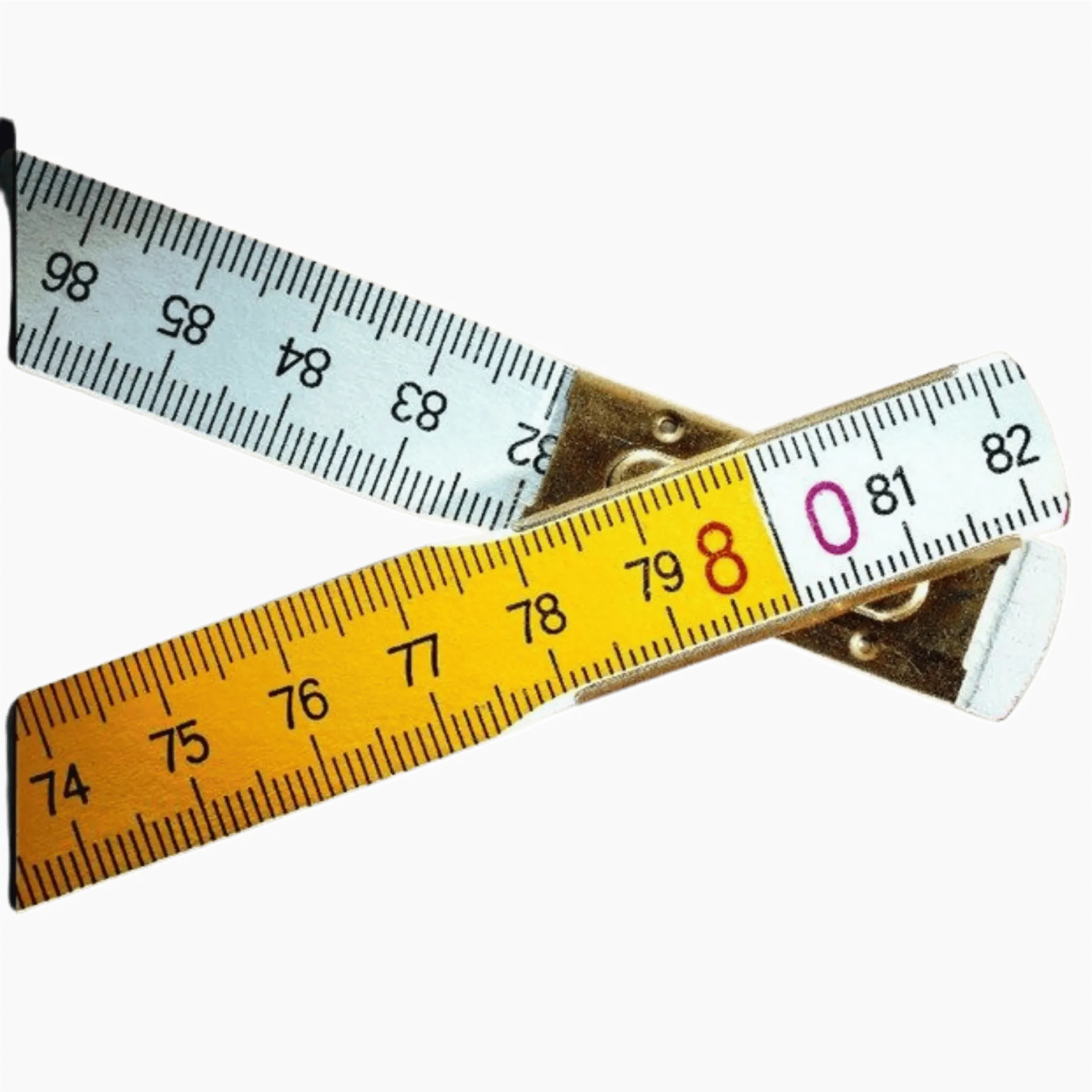 Vouwmeter hout 617 2m wit/geel - 01128 Vouwmeter hout 617 2m wit/geel - 01128