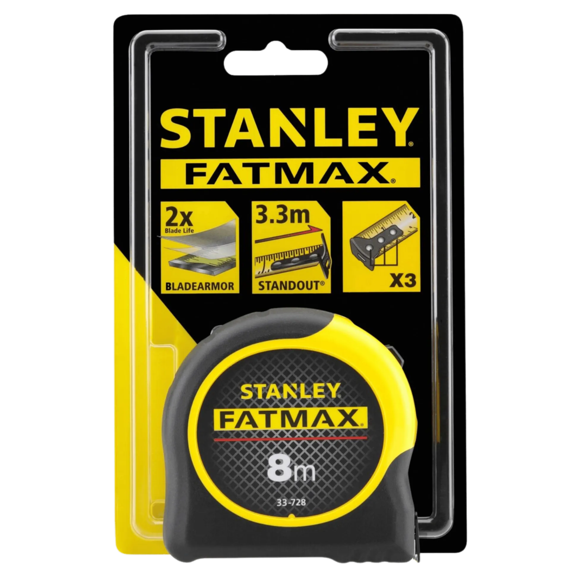 Fatmax rolmeter 8 m blade armor ref.0-33-728