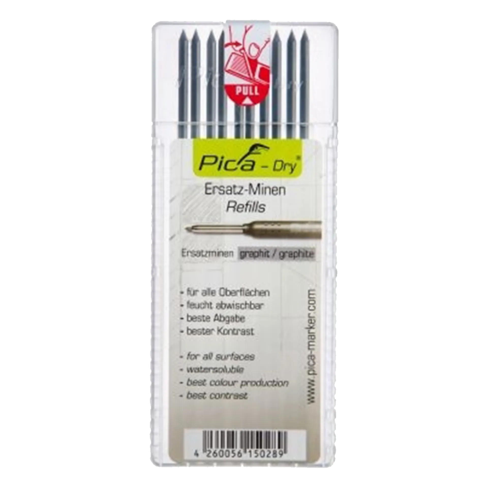 Étui avec 10 marqueurs noirs pour Pica Dry Marker (4030)