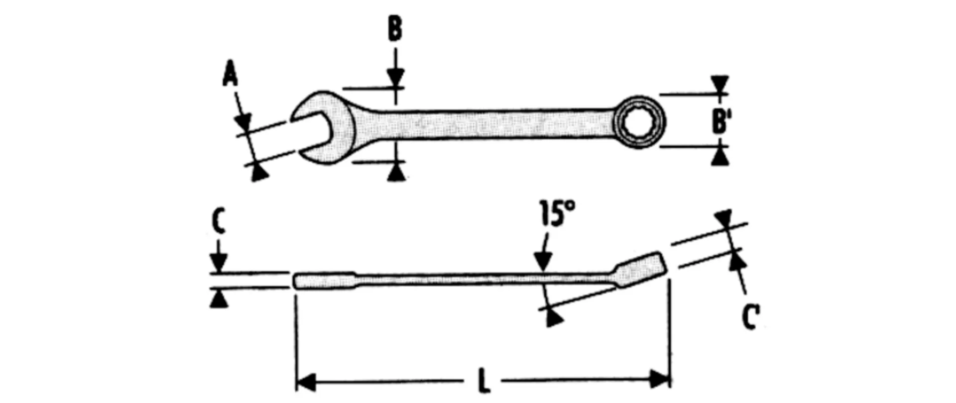 Facom 440.13 Clé mixte (13 mm, 170 mm)