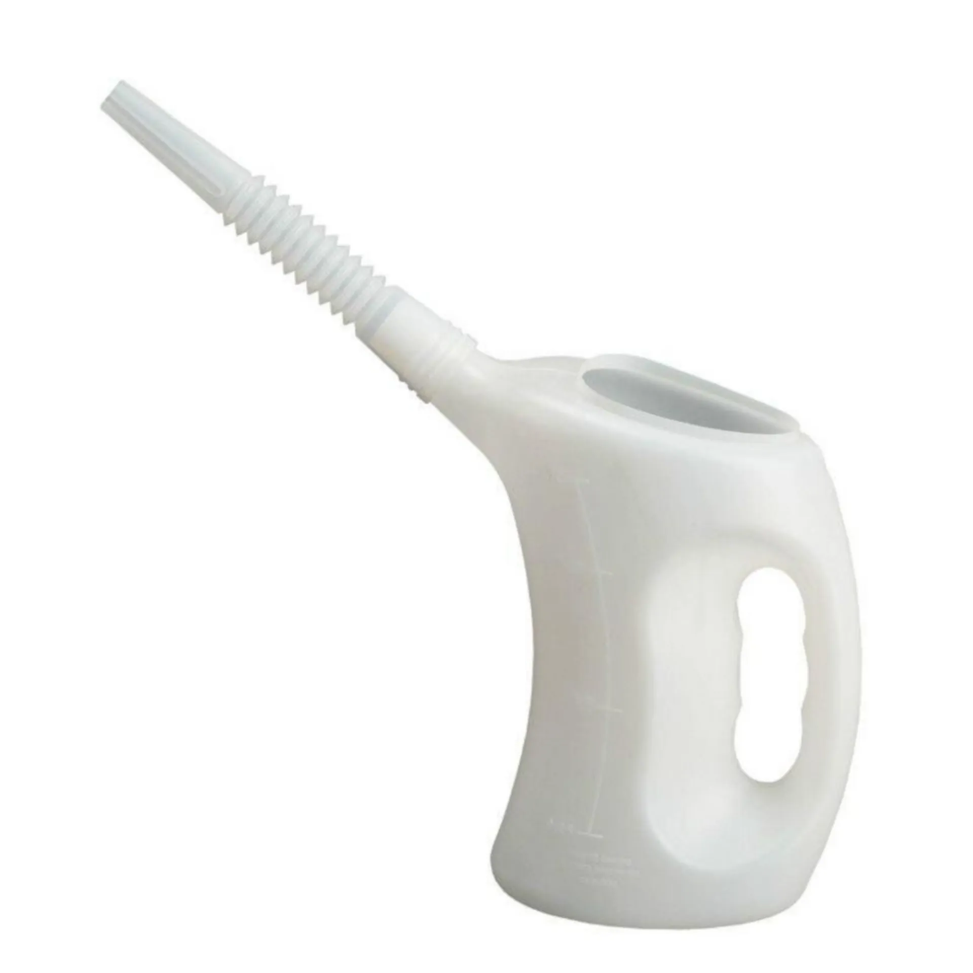 MAATBEKER 1 LITER MET FLEXIBELE TUIT 160 MM (POLYETHYLEEN)