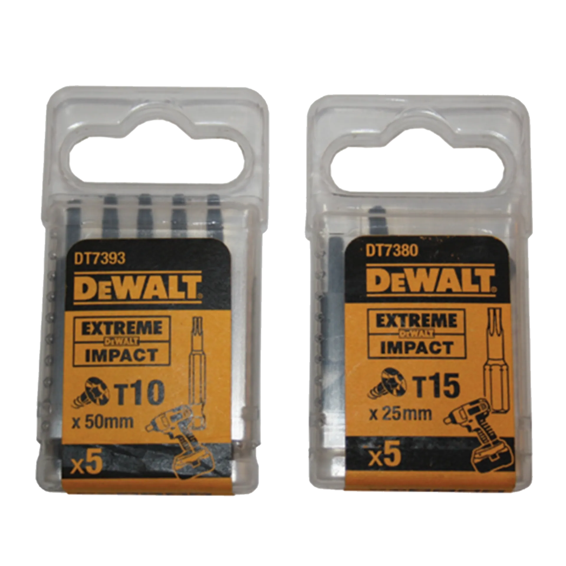 Set (5St) Extreme Impact Schroefbitsen Torx T40 X 50 mm Dt7399-Qz