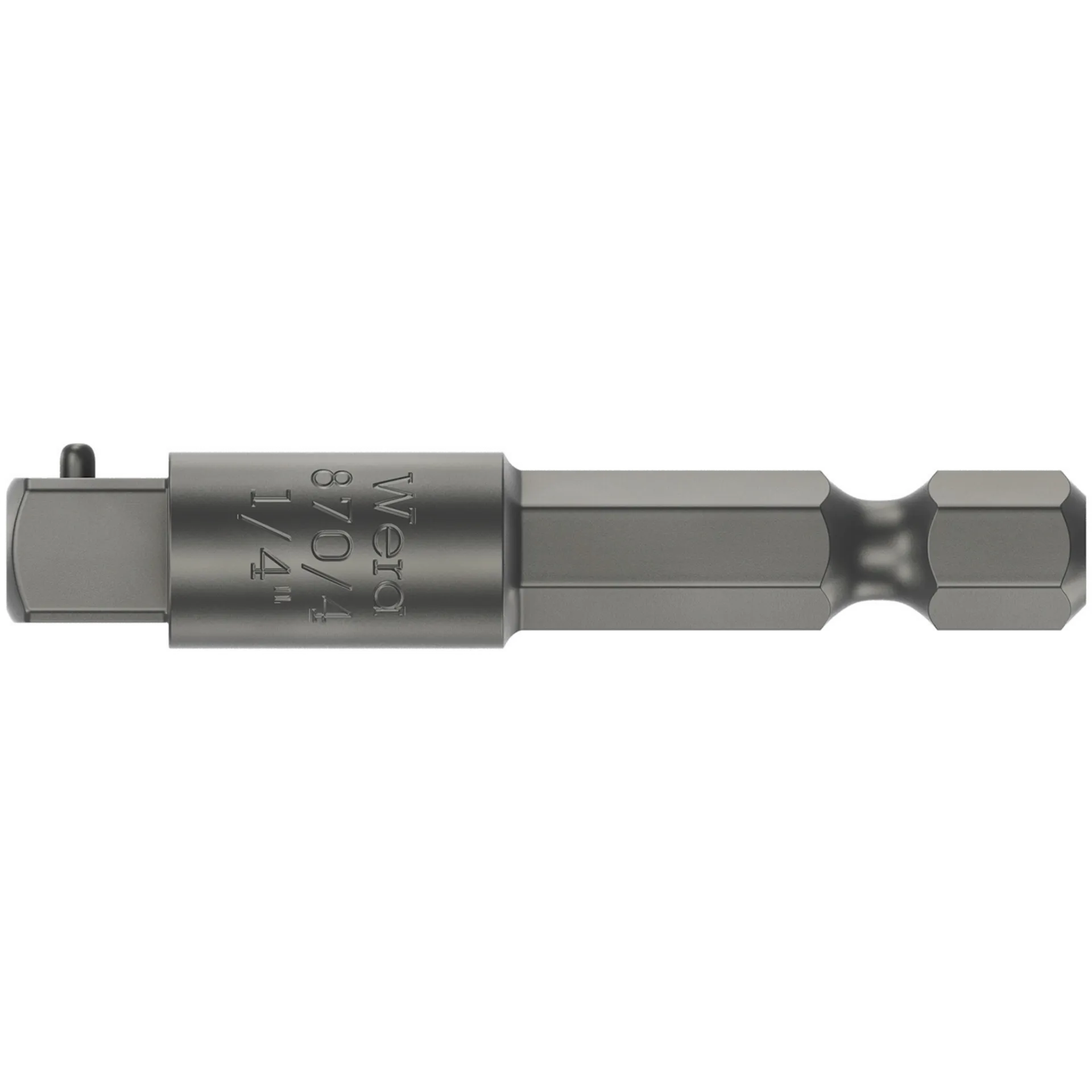 Adaptor 870/4 Zeskant 1/4" 50mm Vierkant 1/4" (050205)