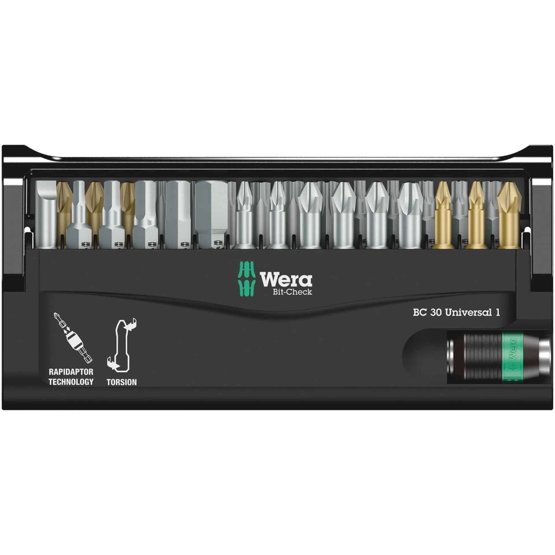 Magasin de bits (30 pièces) Bit-Check Universal Rapidaptor