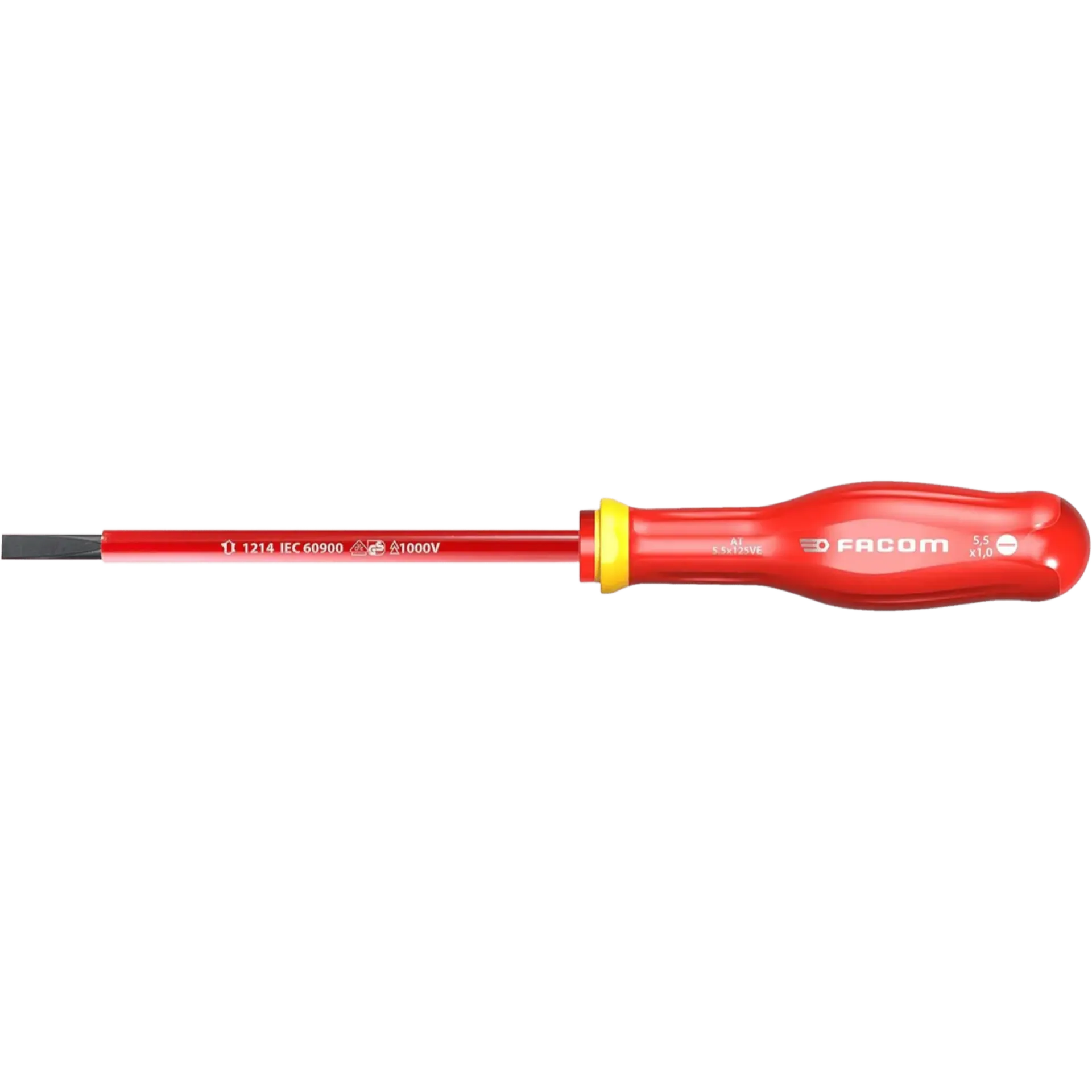Sleufschroevendraaier 6.5 x 150, Geïsoleerd 1000V - Protwist Sleufschroevendraaier 6.5 x 150, Geïsoleerd 1000V - Protwist